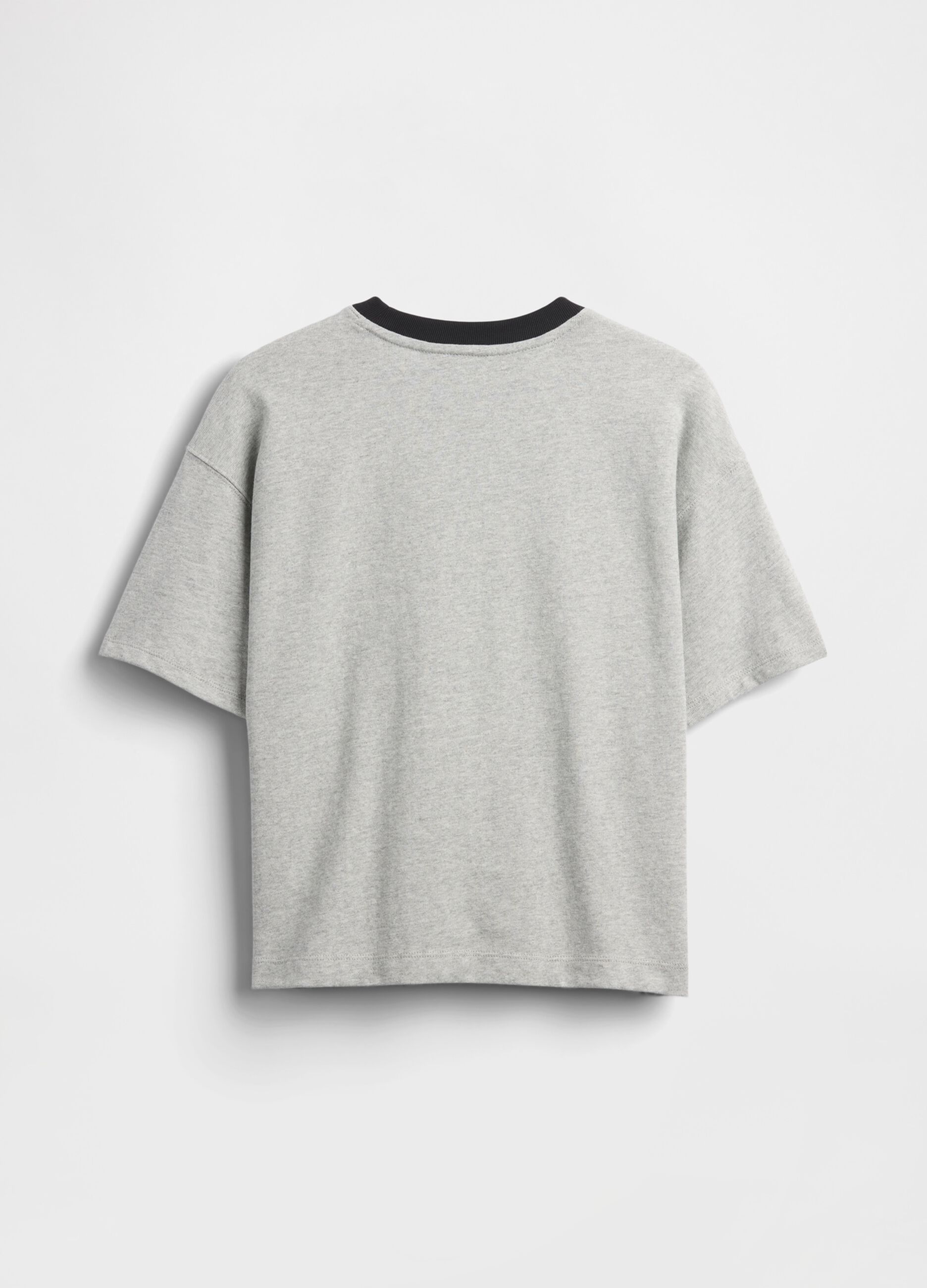 T-shirt grigia in cotone con stampa Star Wars_1