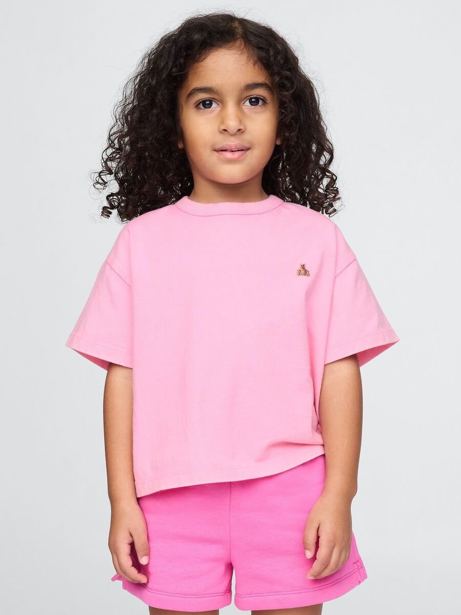 Maglietta oversize rosa per bambina Baby Boy_0