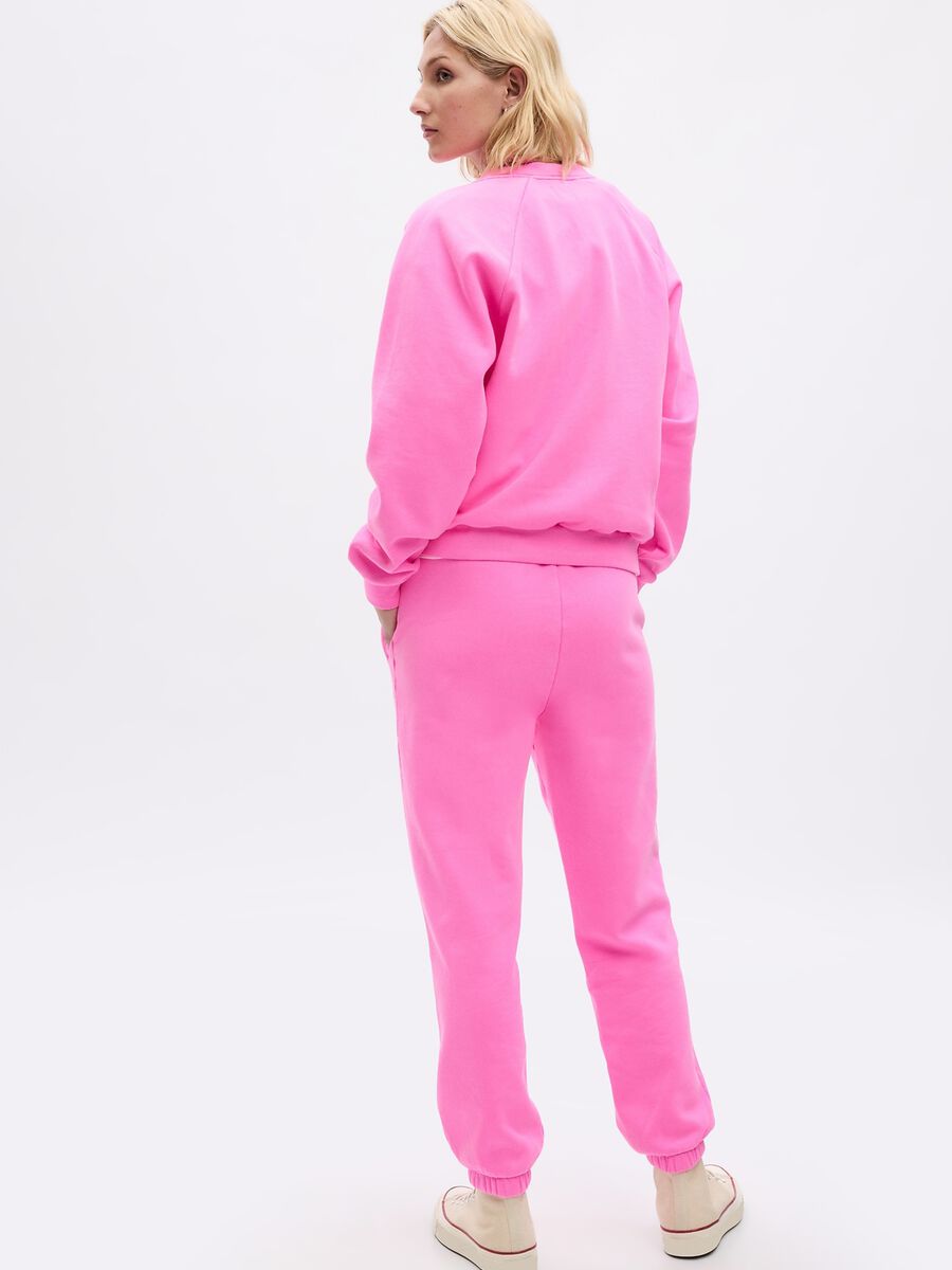 Joggers in felpa a vita alta Donna_1