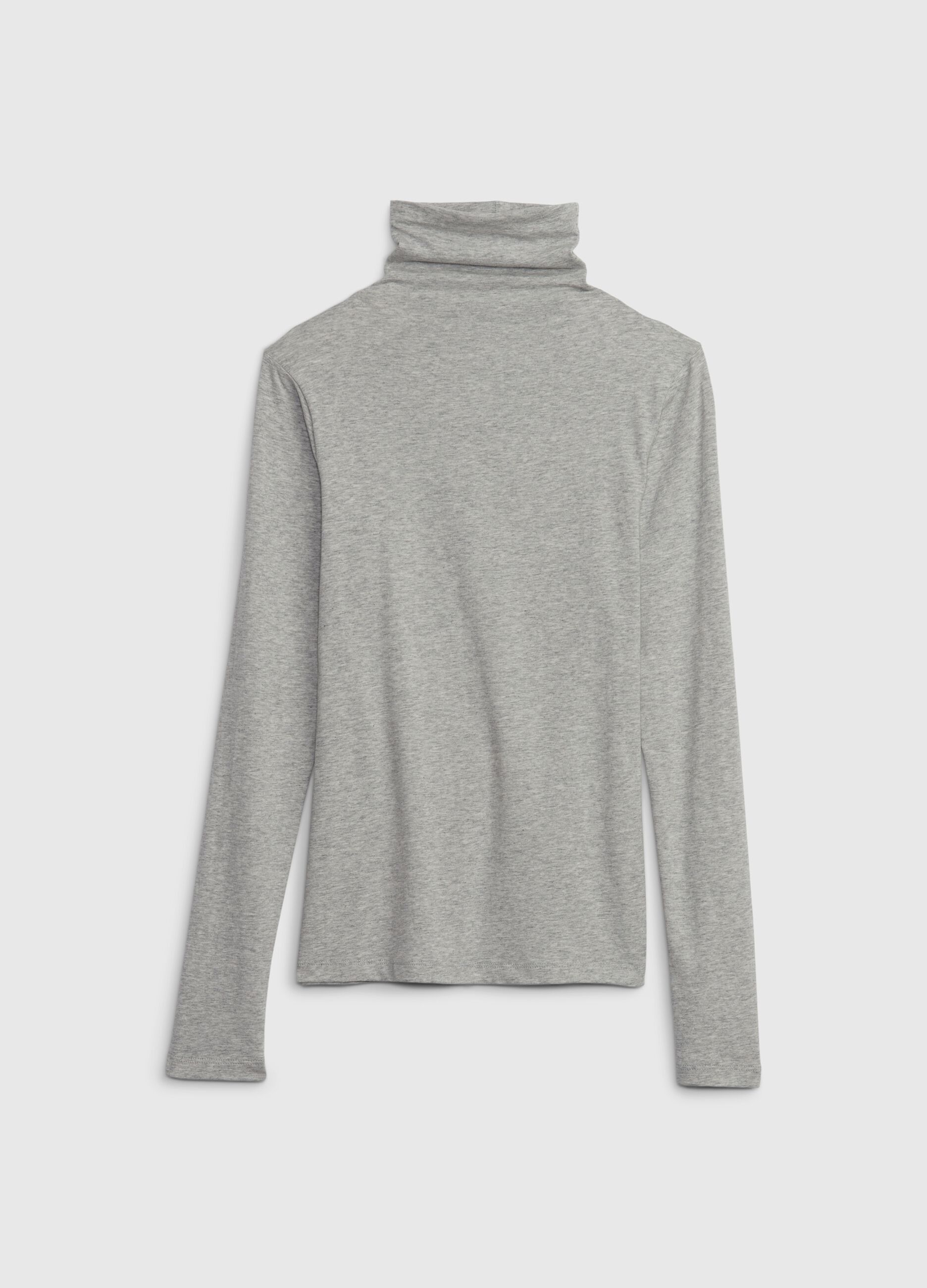 T-shirt a collo alto con maniche lunghe_3
