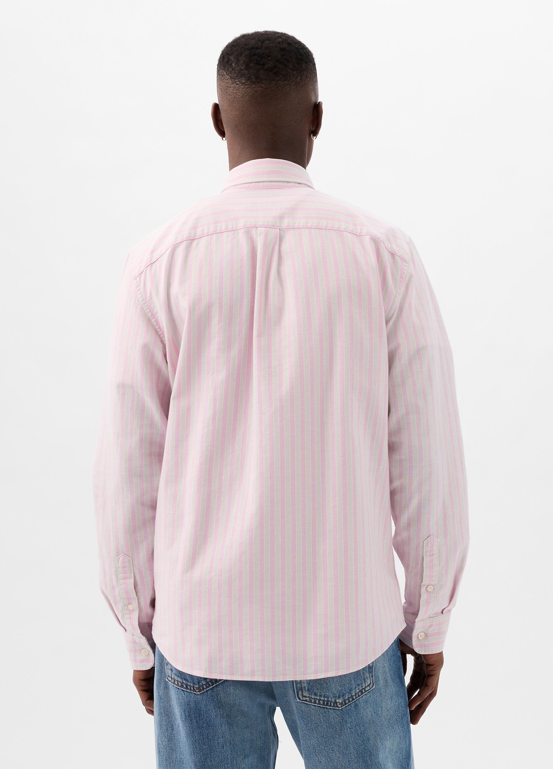 Regular-fit shirt in striped Oxford cotton_2