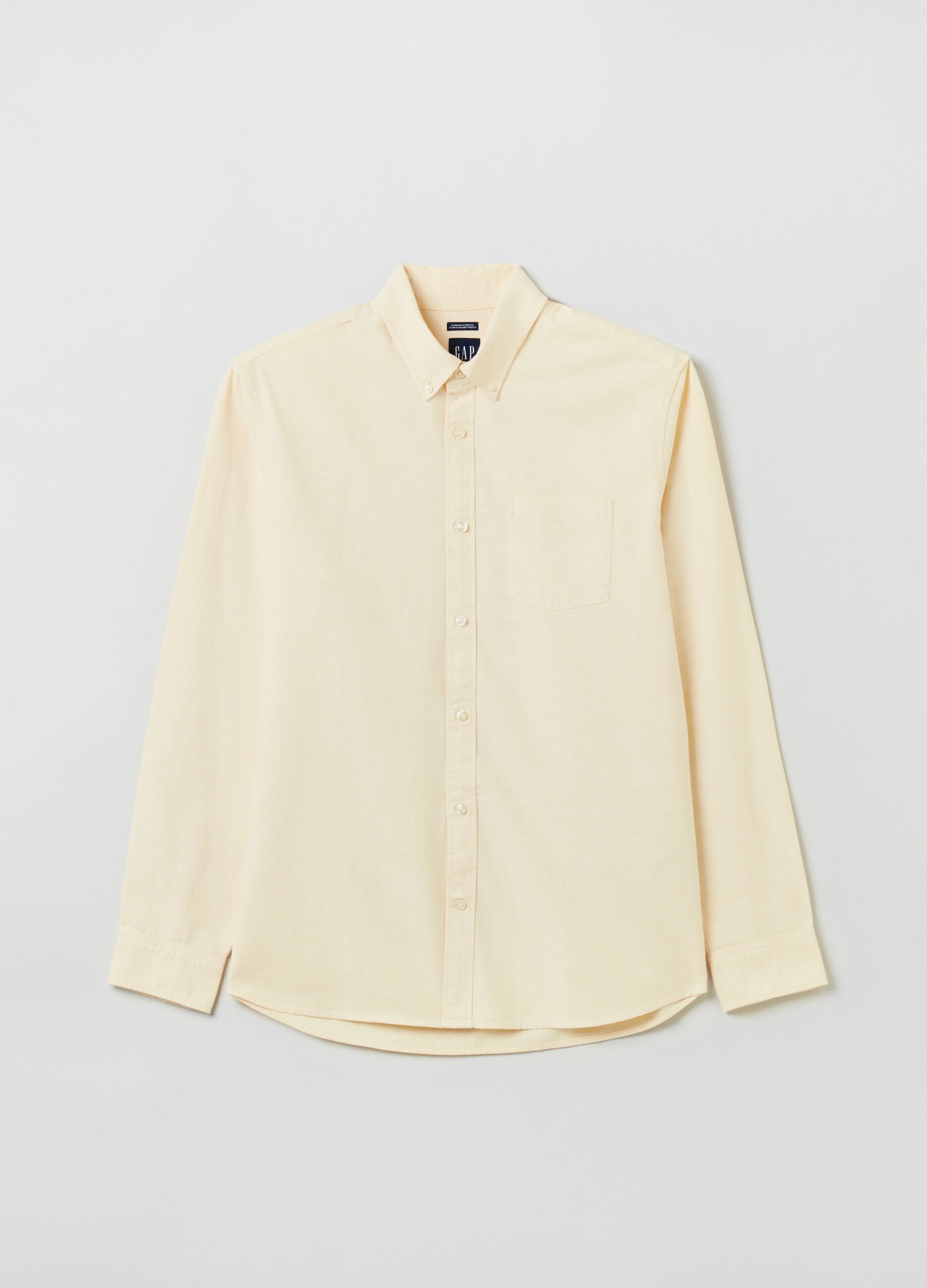 Regular-fit shirt in stretch oxford cotton_1