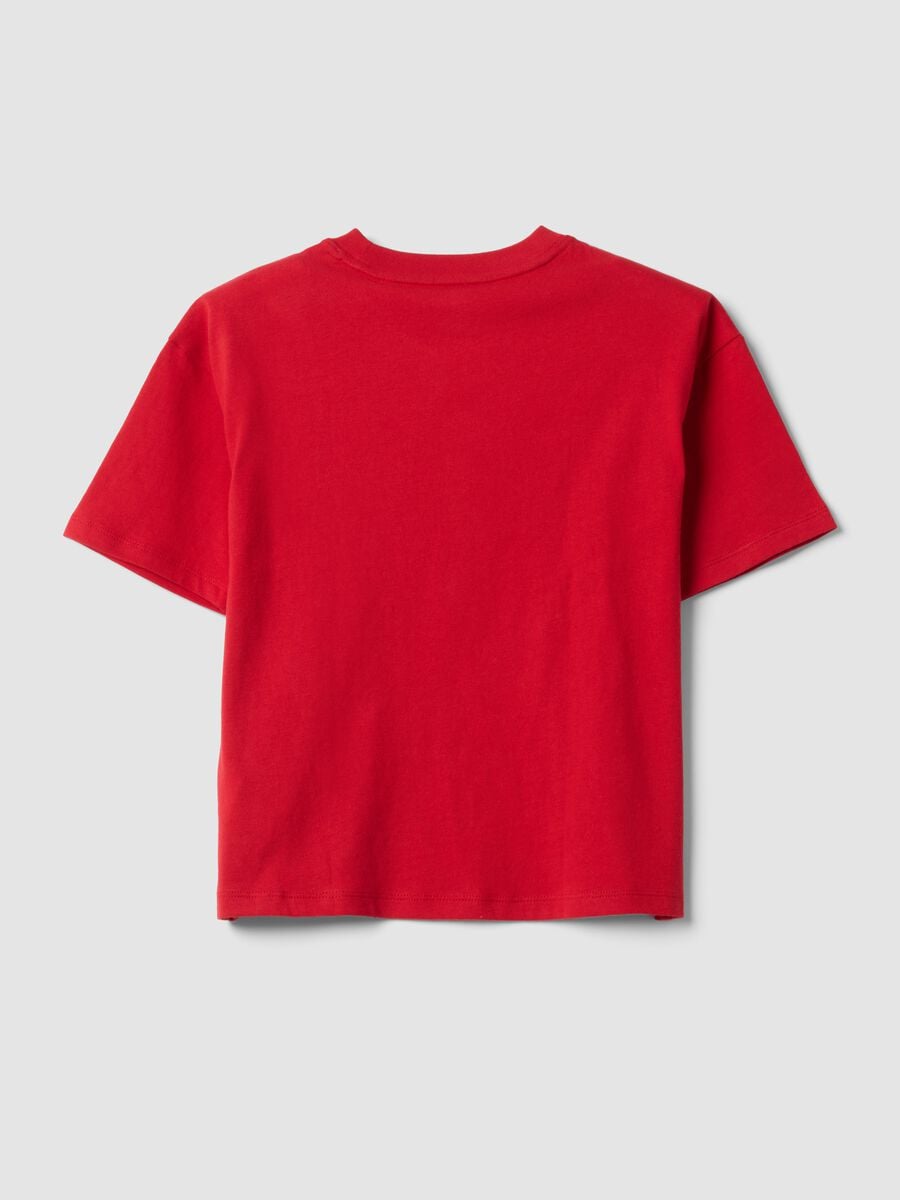 T-shirt con logo GAP a maniche corte in puro cotone Bambino_1