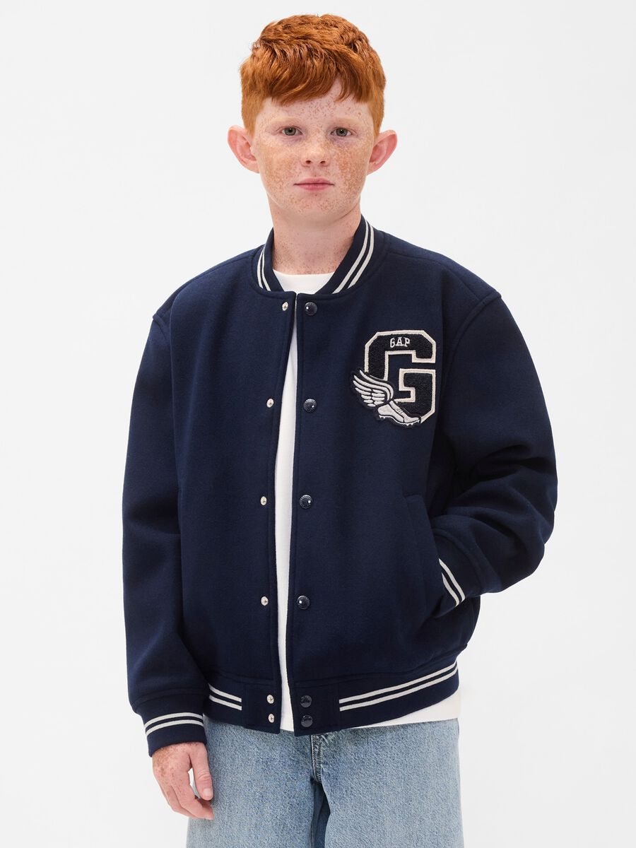 Blue bomber jacket for kids Boy_0