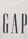 White long sleeve T-shirt with Gap logo_4