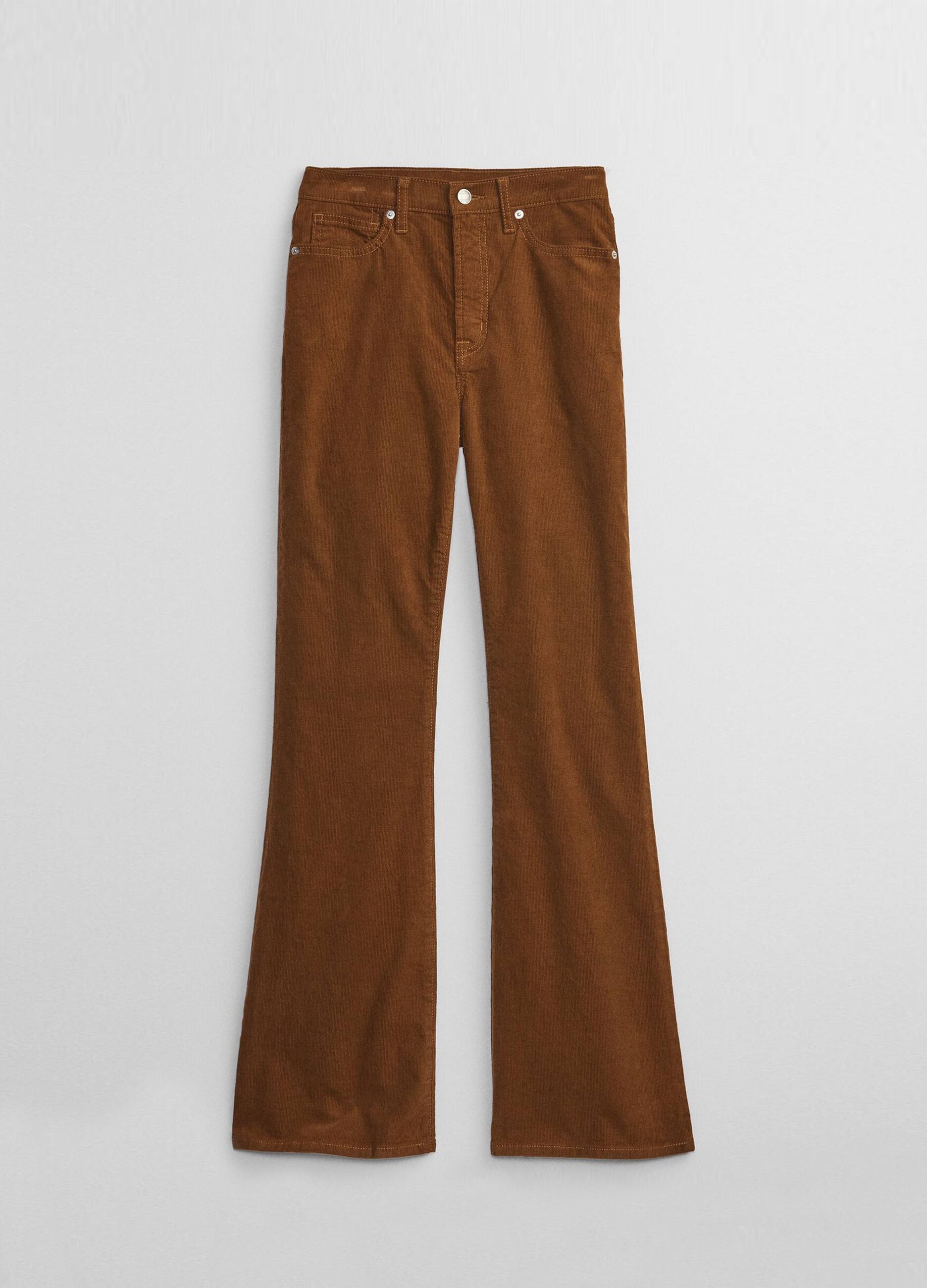 Flare-fit stretch corduroy jeans_4