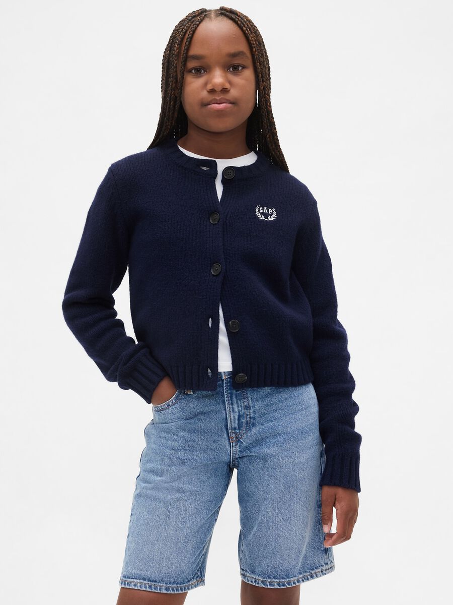 Cardigan blu per bambina Bambina_0