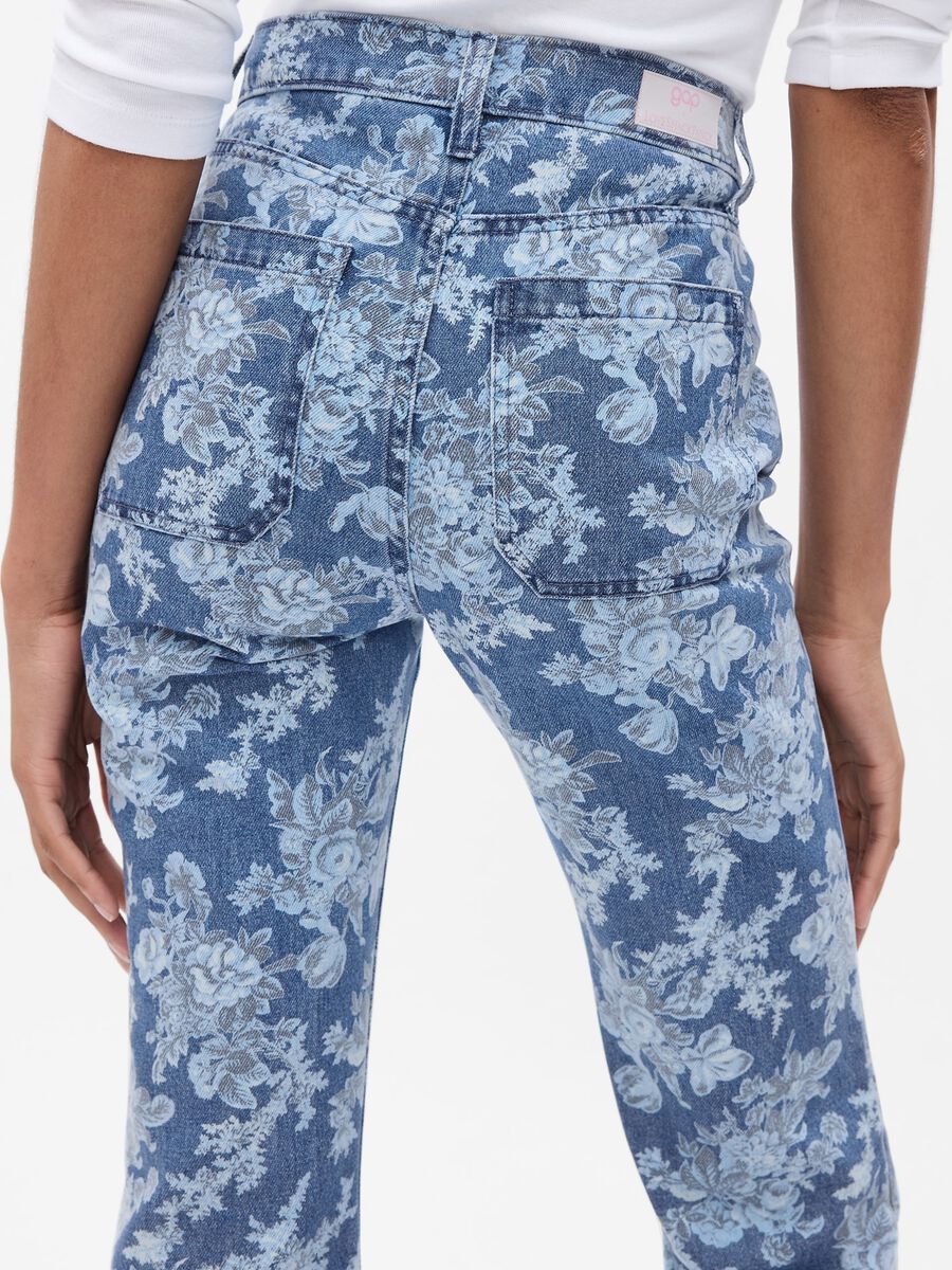 LoveShackFancy flare-fit jeans with print Woman_2