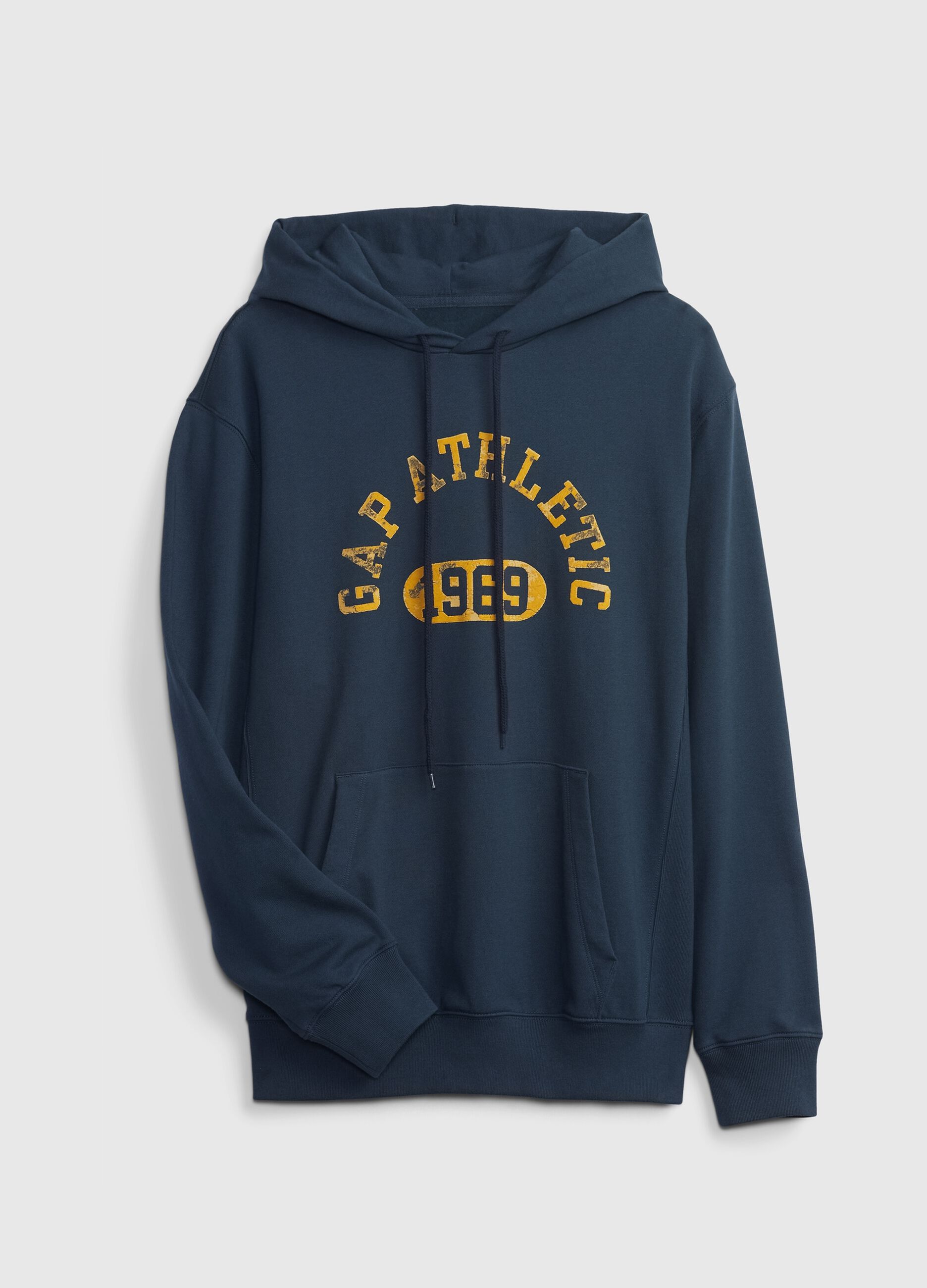 Hoodie with printed vintage logo_3