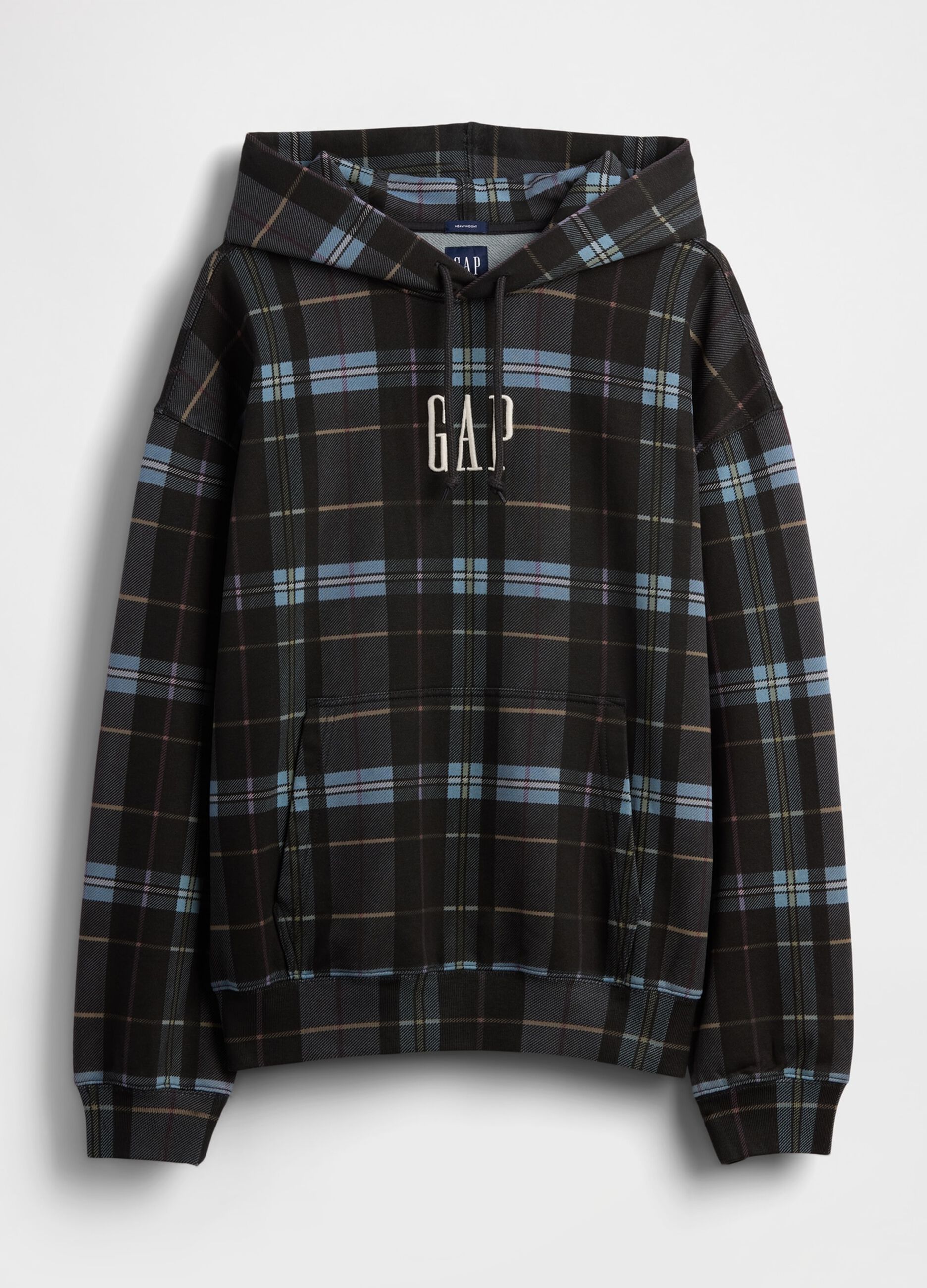 Black Hooded Stripe Sweatshirt