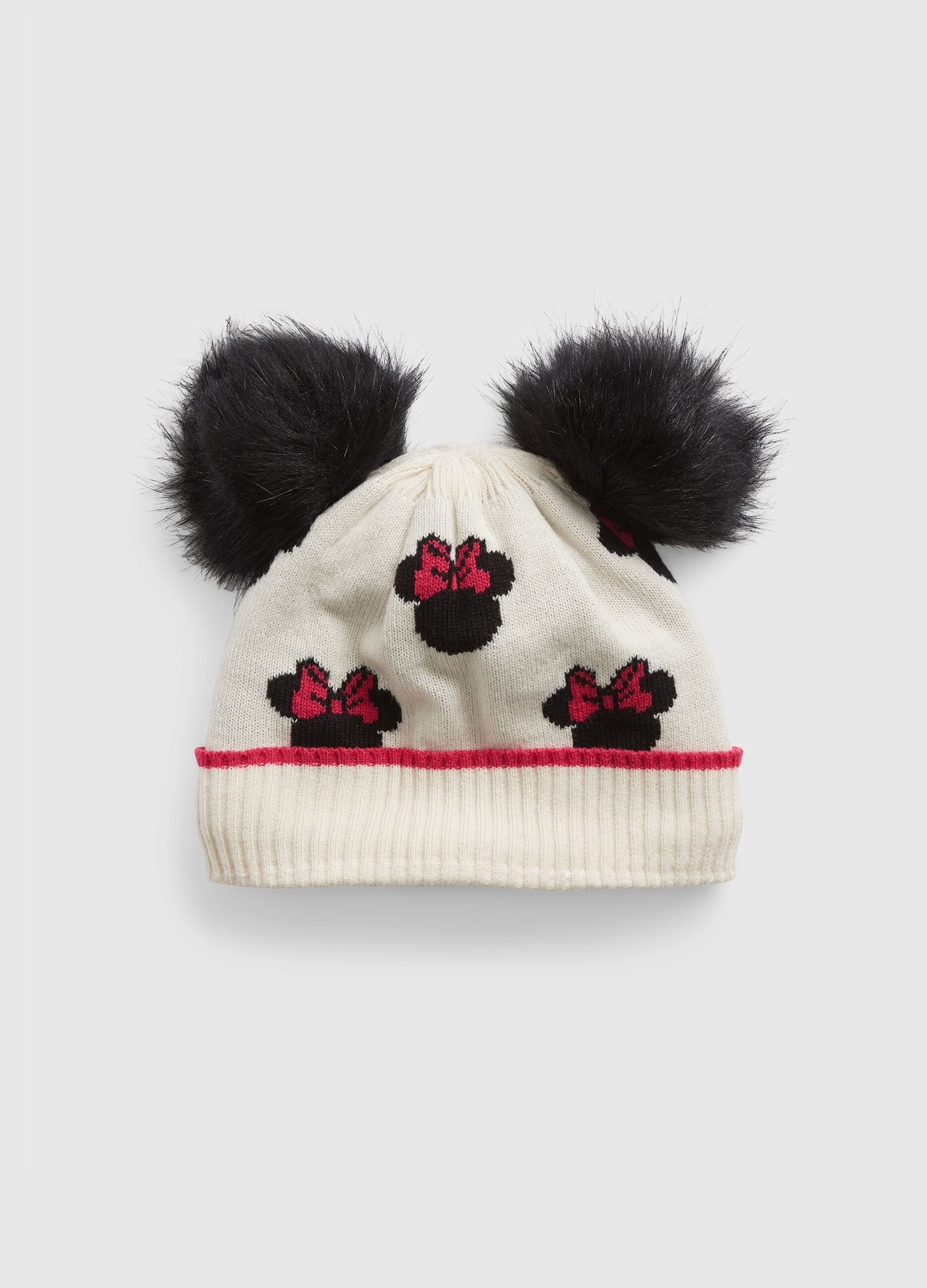 Disney Baby Minnie Mouse hat with pompom
