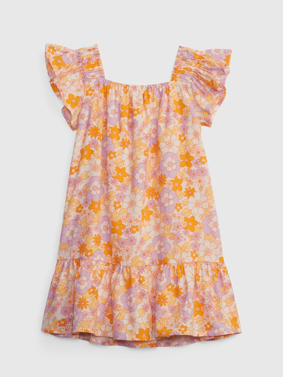 Cotton dress with floral print_1