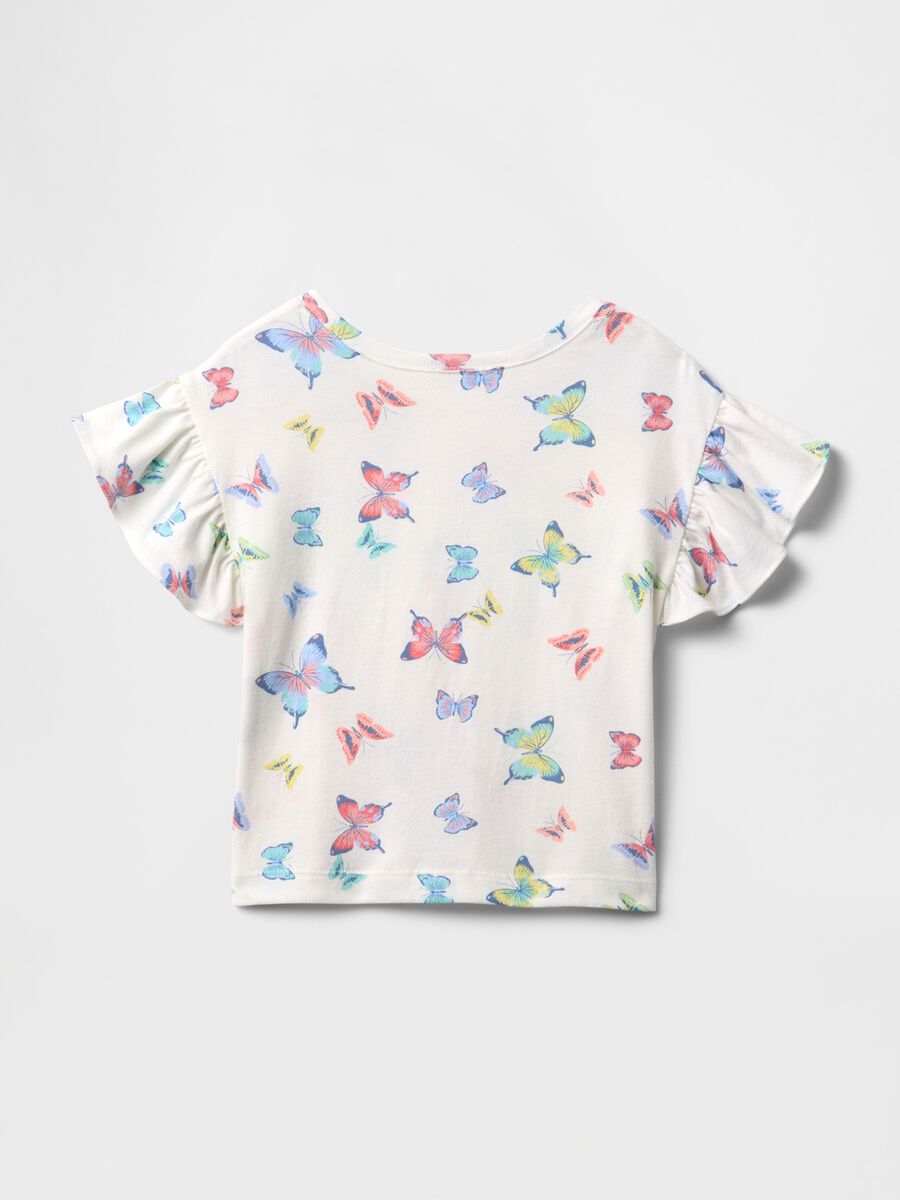 Girls' Butterfly Cotton T-shirt Baby Girl_1