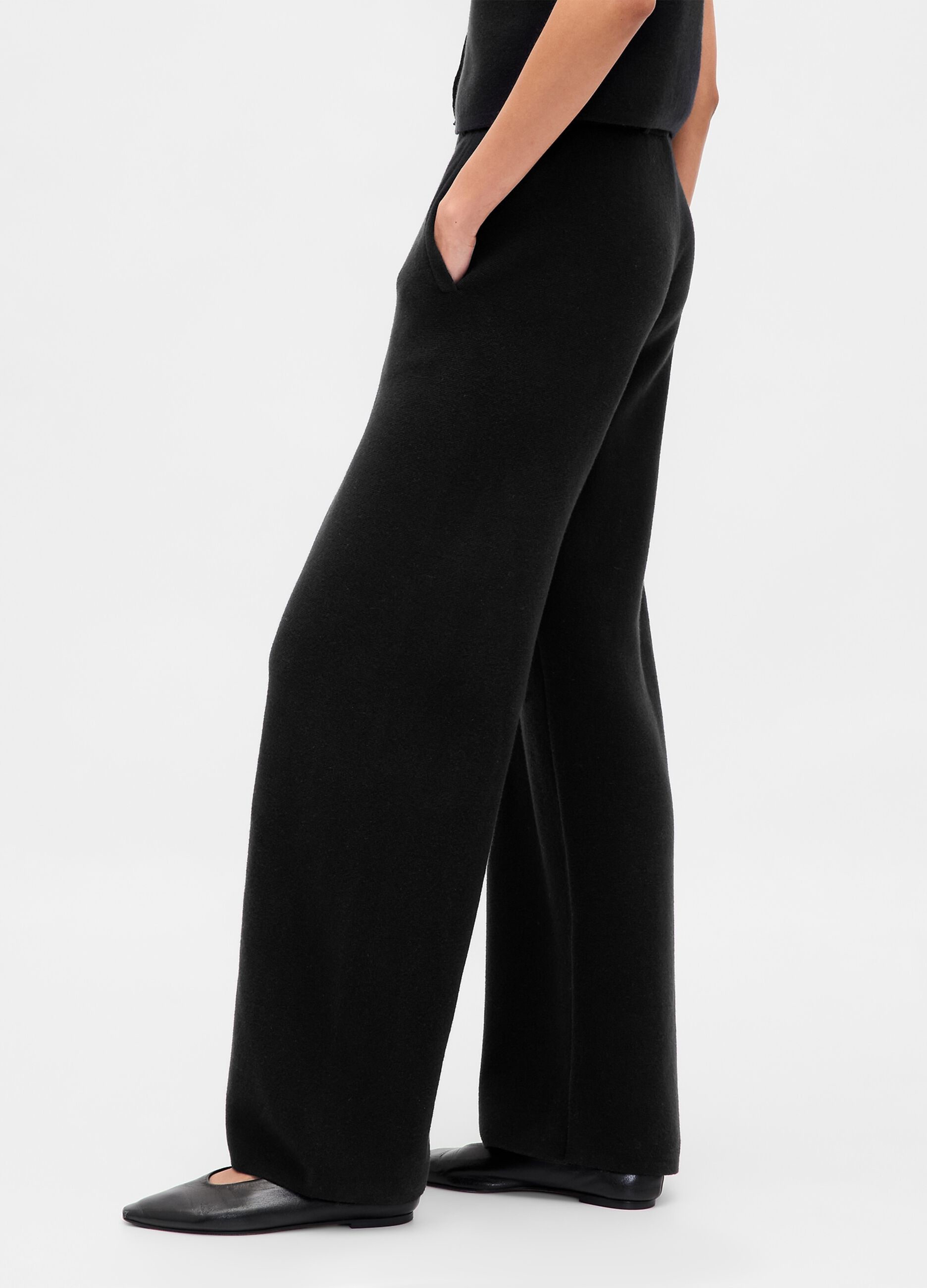 Black Cotton Blend Trousers_4