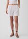 Shorts in misto lino e viscosa_1
