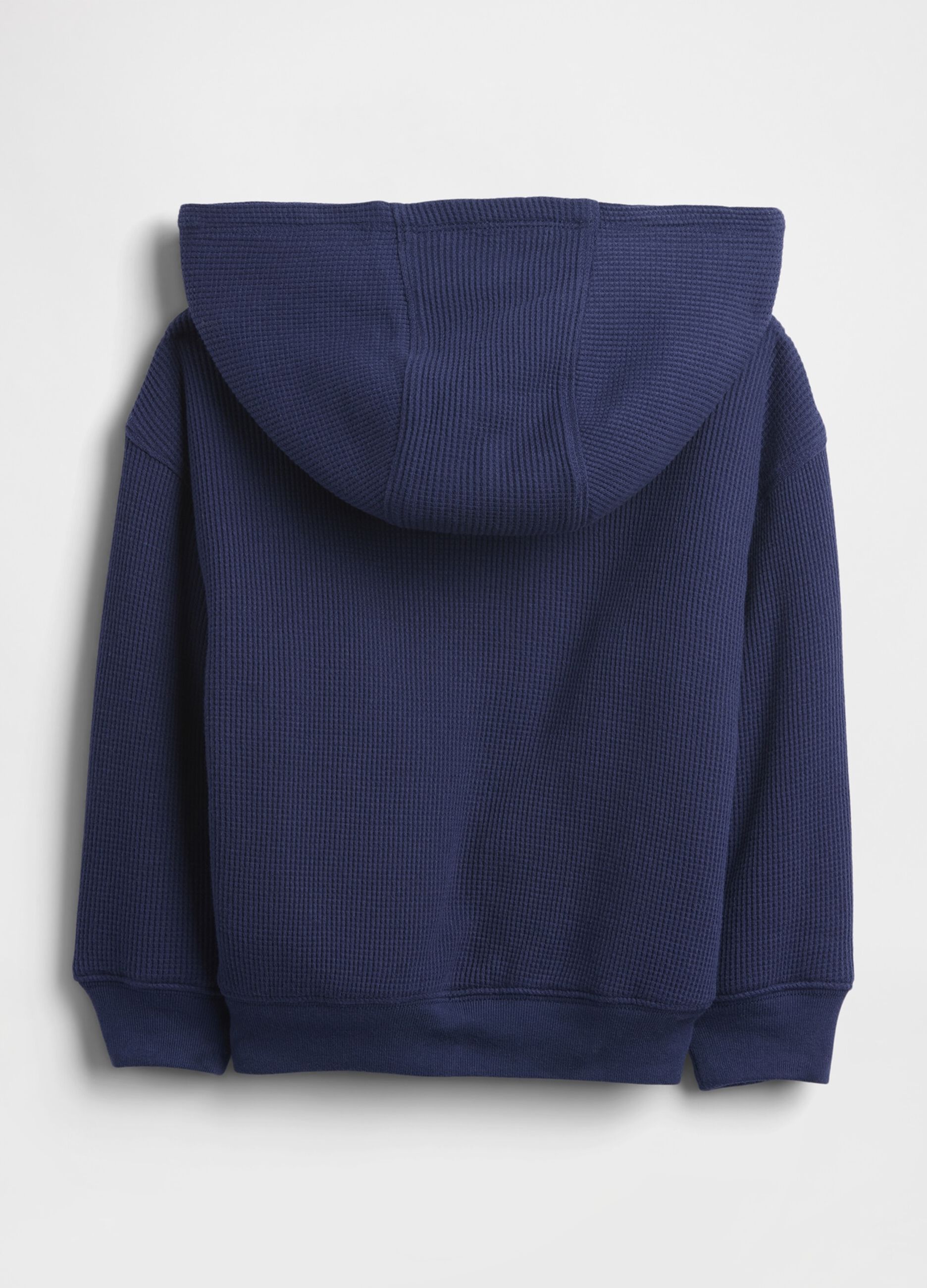 Felpa blu con cappuccio