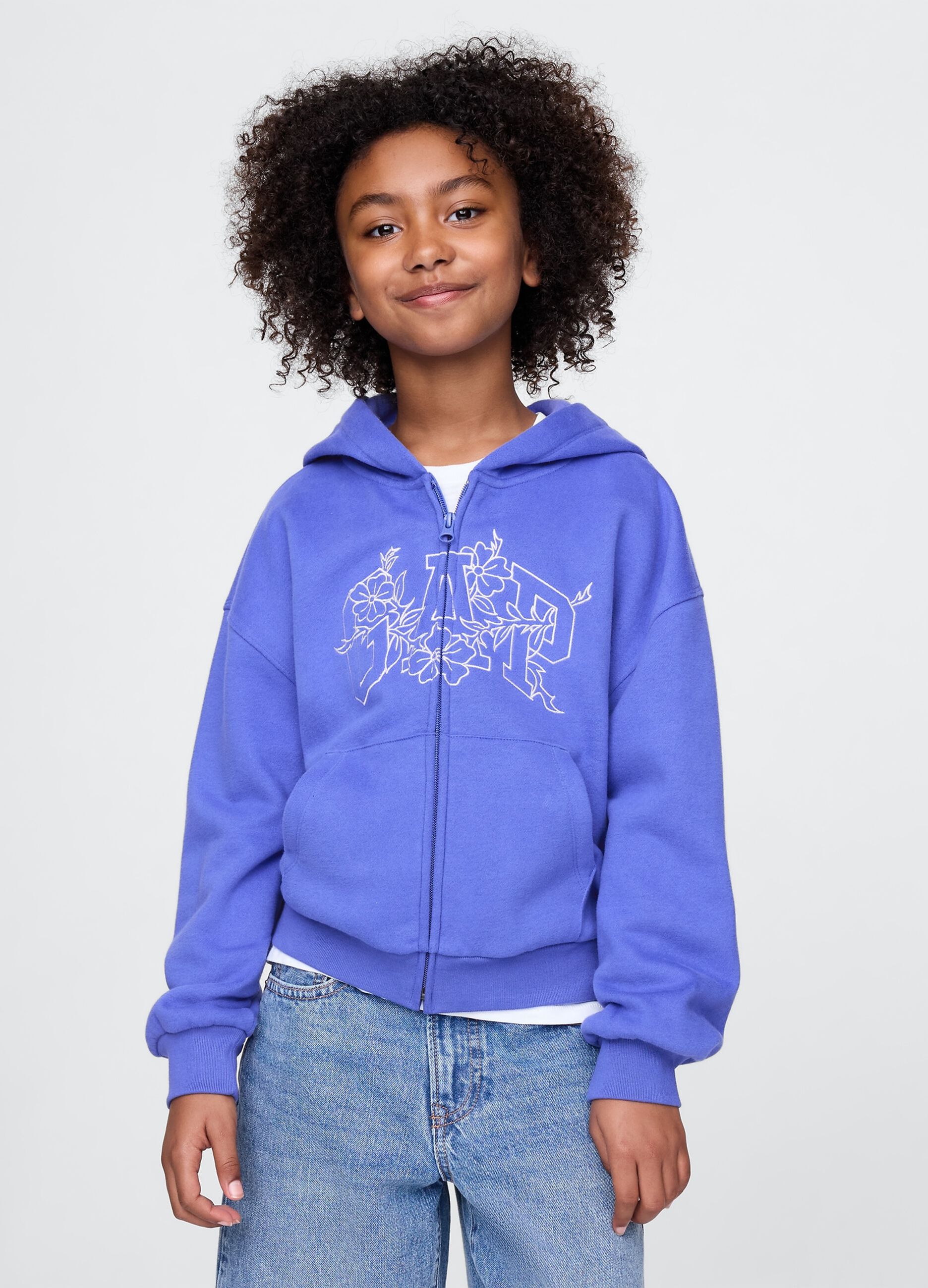 Purple full zip hoodie GAP Kids