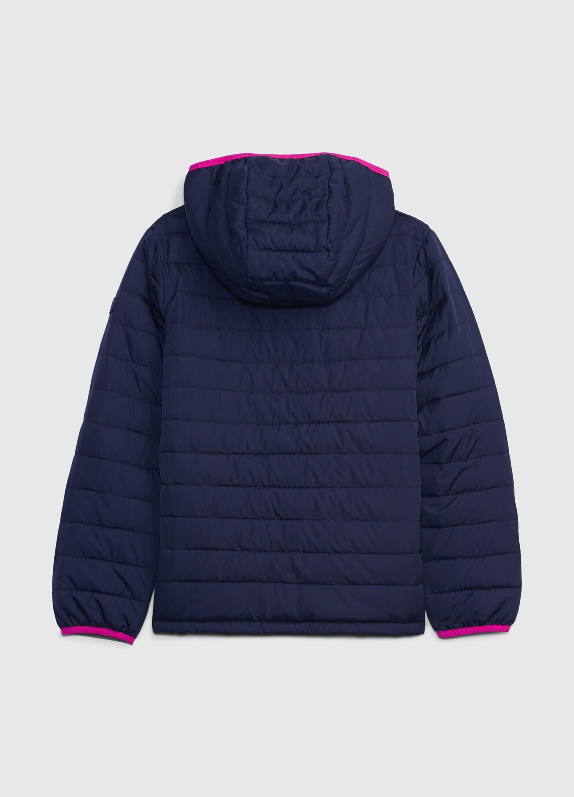 Full-zip down jacket with contrasting trims_1