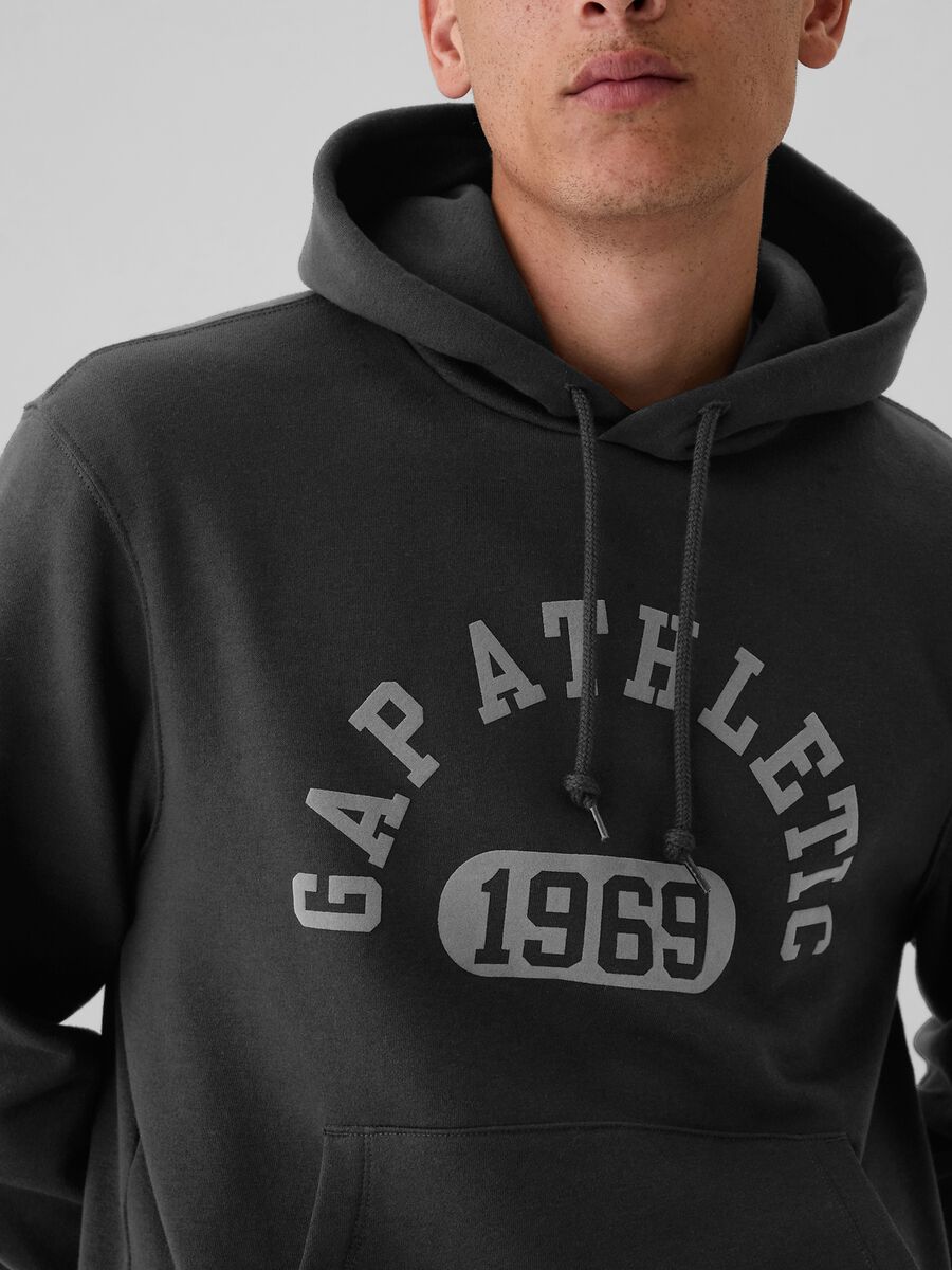 Full-zip con bande rigate ricamo logo Athletic Uomo_3