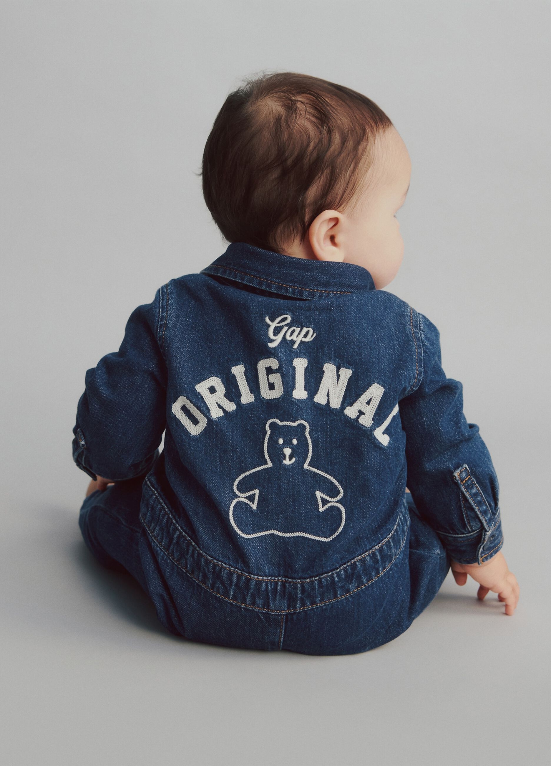 Blue Cotton Babygrow