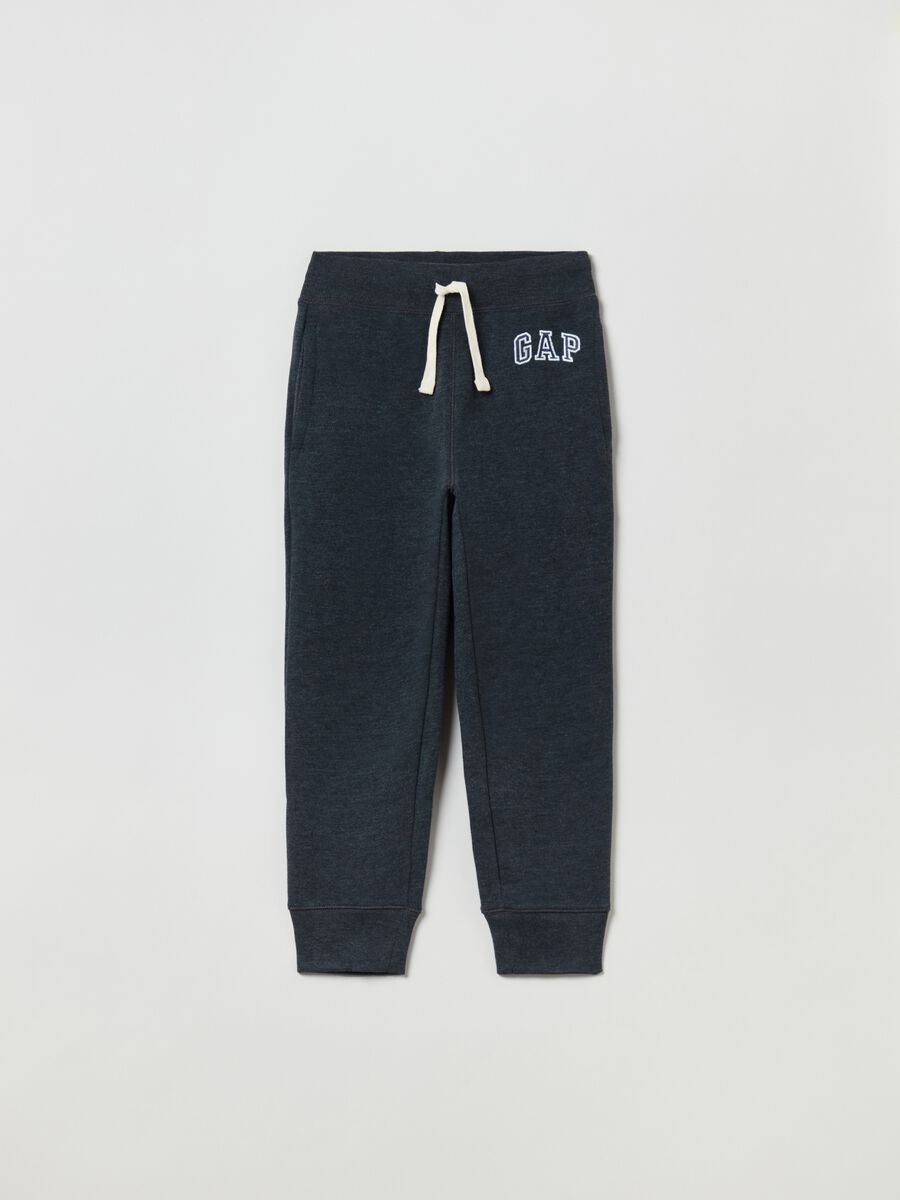 Fleece joggers with logo embroidery Boy_0