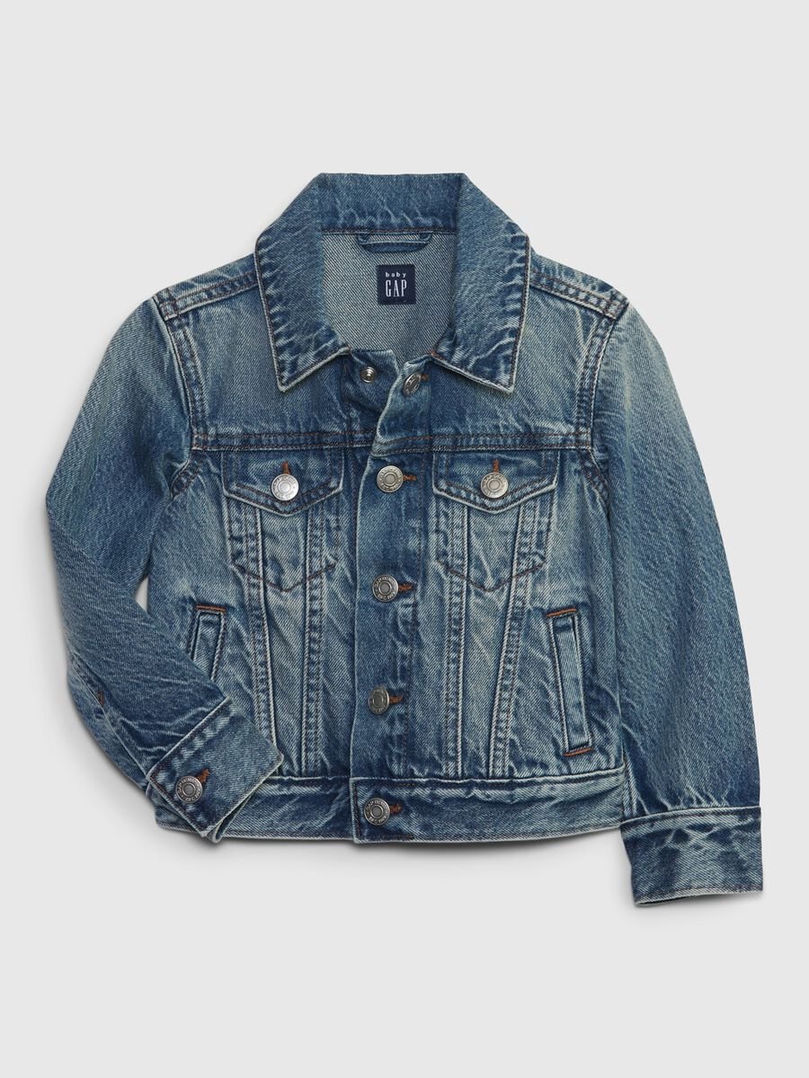 Giacca denim in puro cotone Bimbo_0