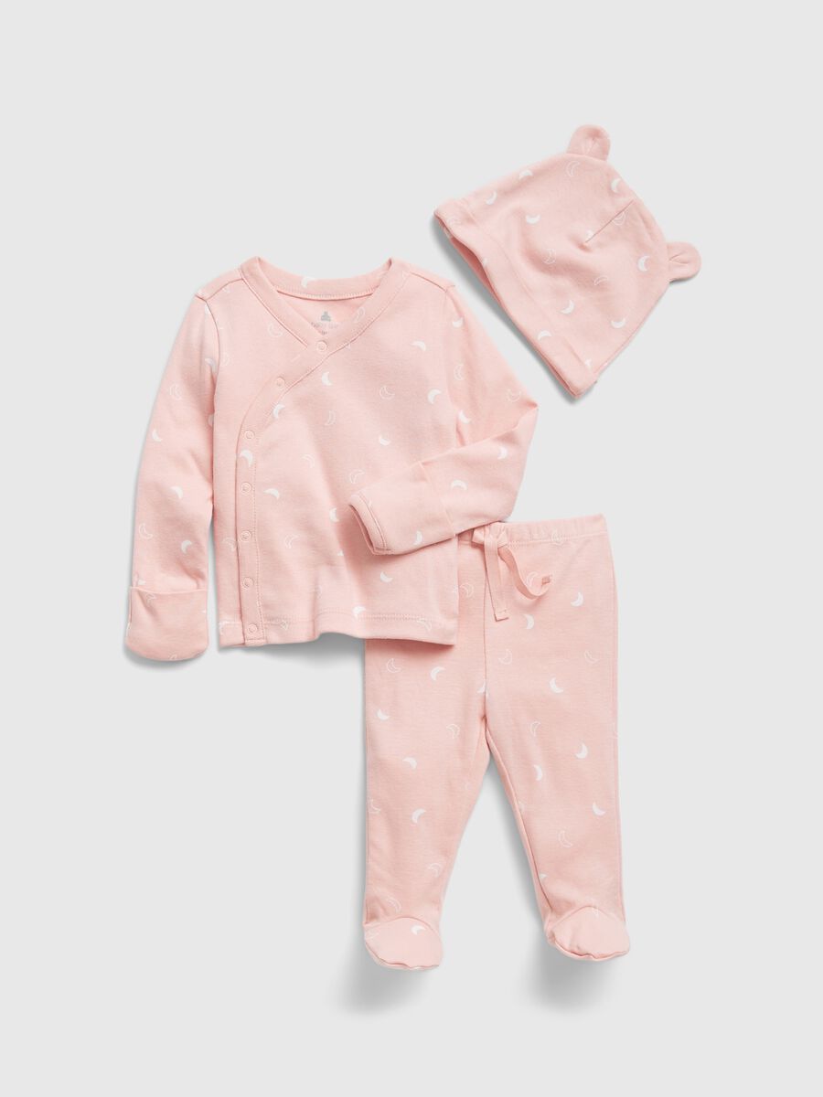 Newborn outfit in cotton with moon print Newborn_0