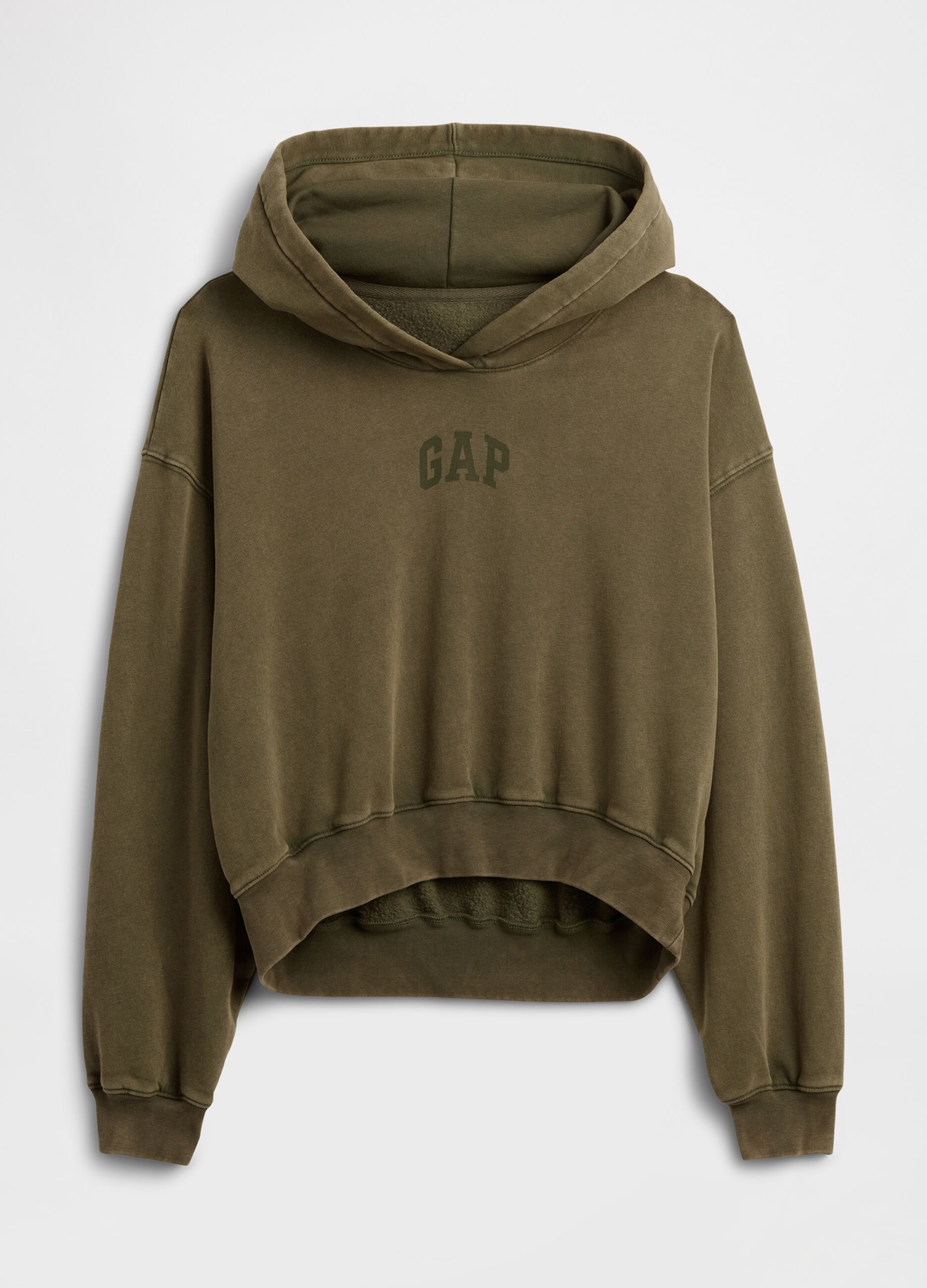 Green Gap Hoodie in Cotton Blend_4