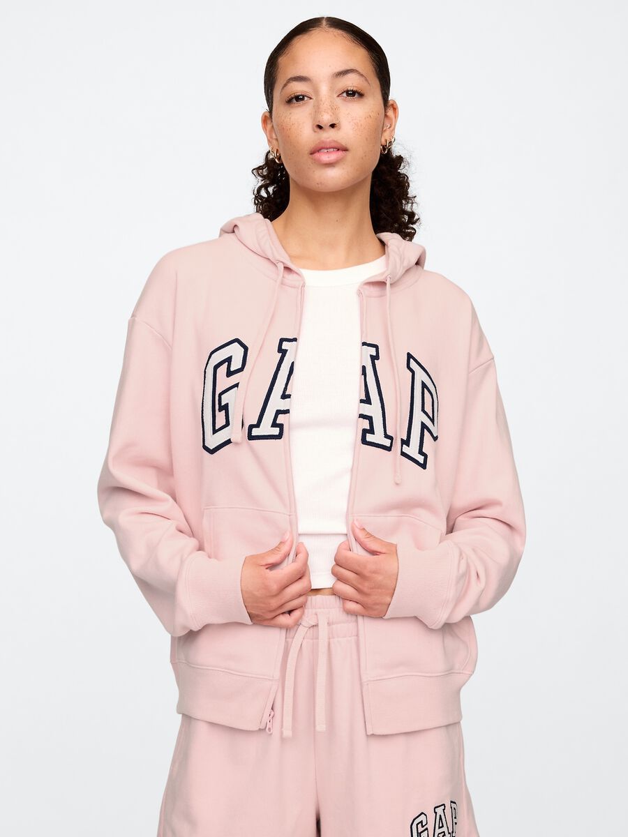 Hooded Full-Zip Sweatshirt Woman_0