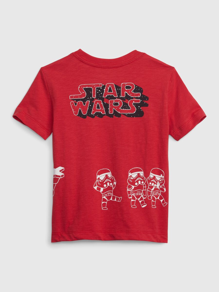 T-shirt in cotone bio con stampa Star Wars Bimbo_1