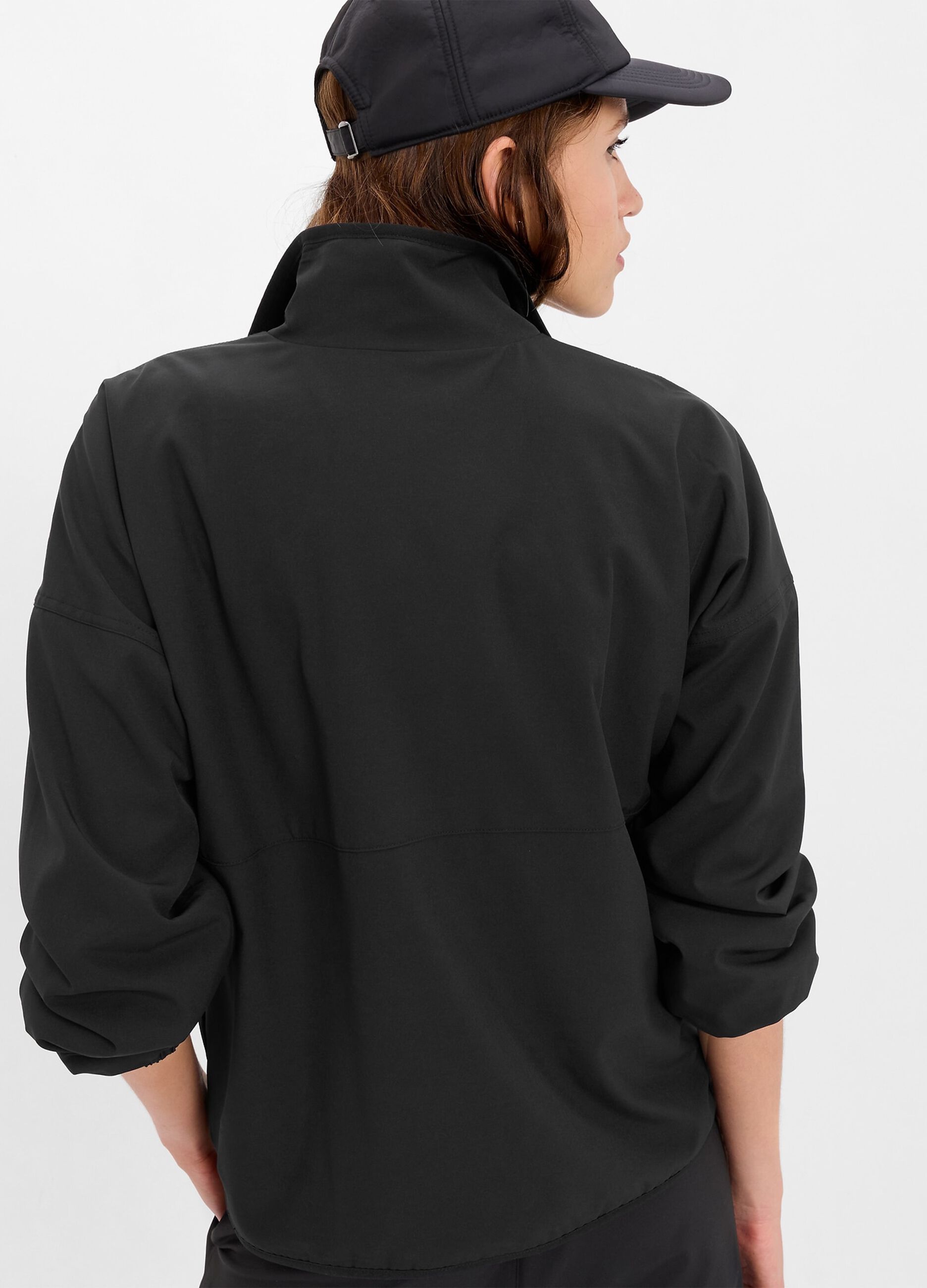 Felpa half-zip con interno in pile _1