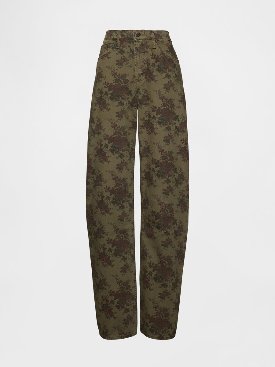 Pantaloni verdi in cotone Donna_6