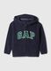 Full-zip in pile con cappuccio e ricamo logo_0