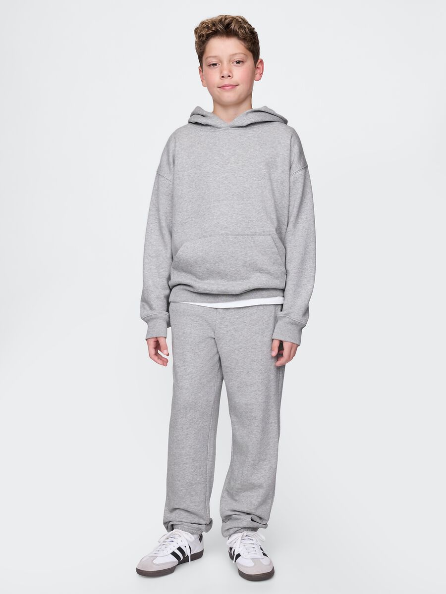Pantaloni grigi per ragazzi in misto cotone Bambino_0