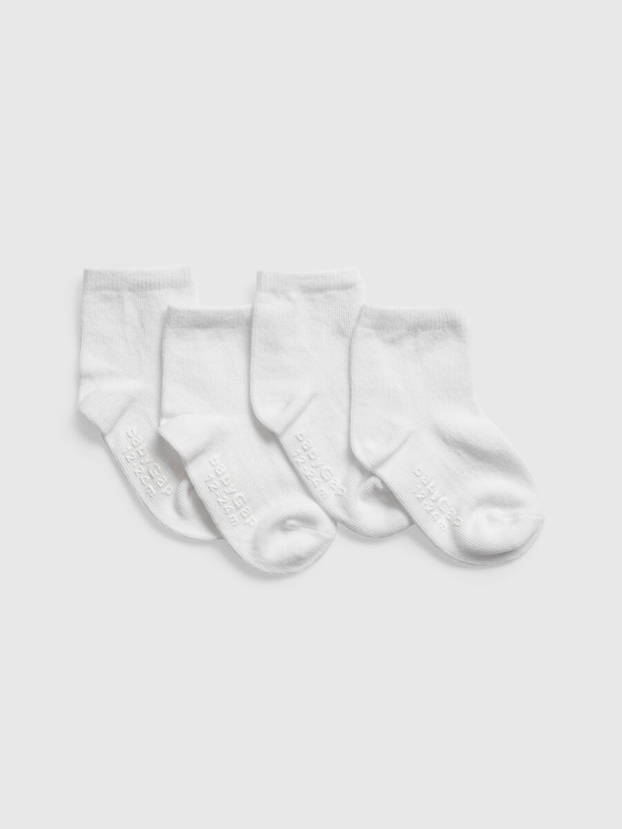 Four-pack solid colour socks Toddler Boy_0