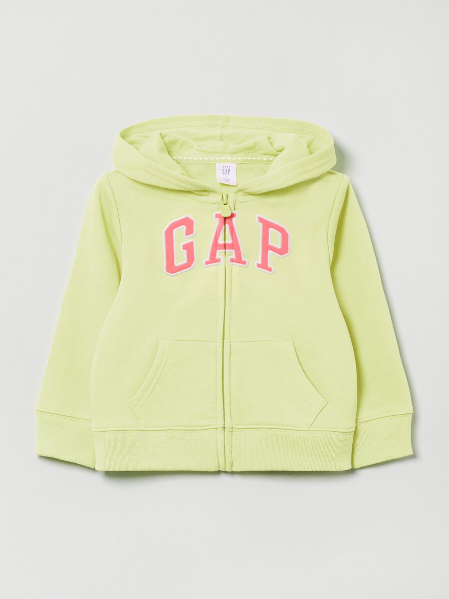 Full-zip con cappuccio e patch logo Bimba_0