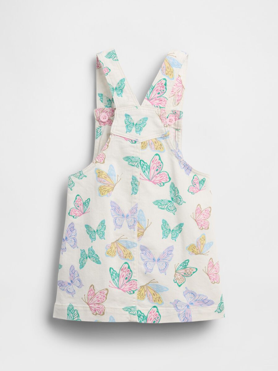 Vestito in cotone con stampa di farfalle Bimba_2