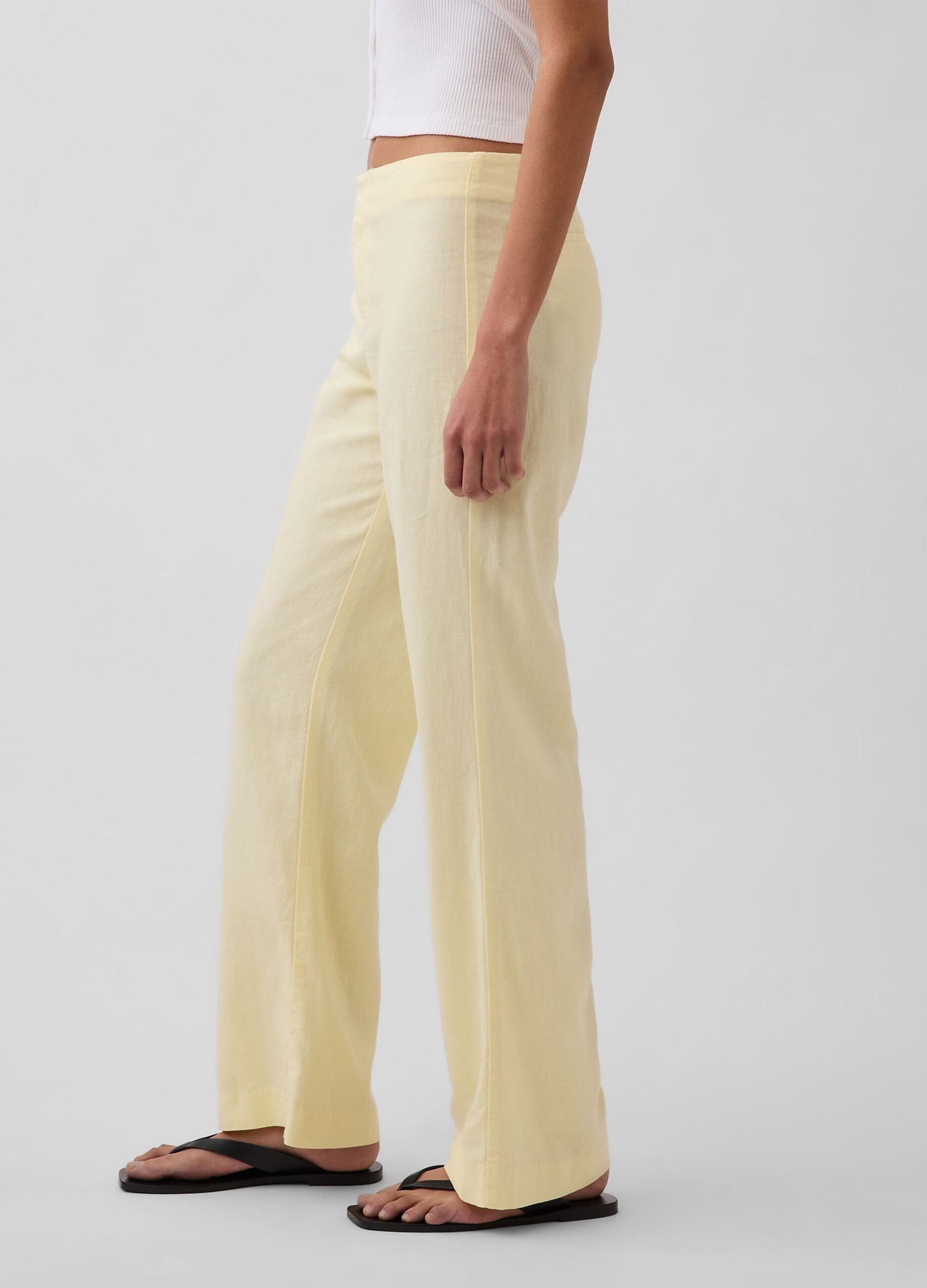 Pantaloni in misto lino