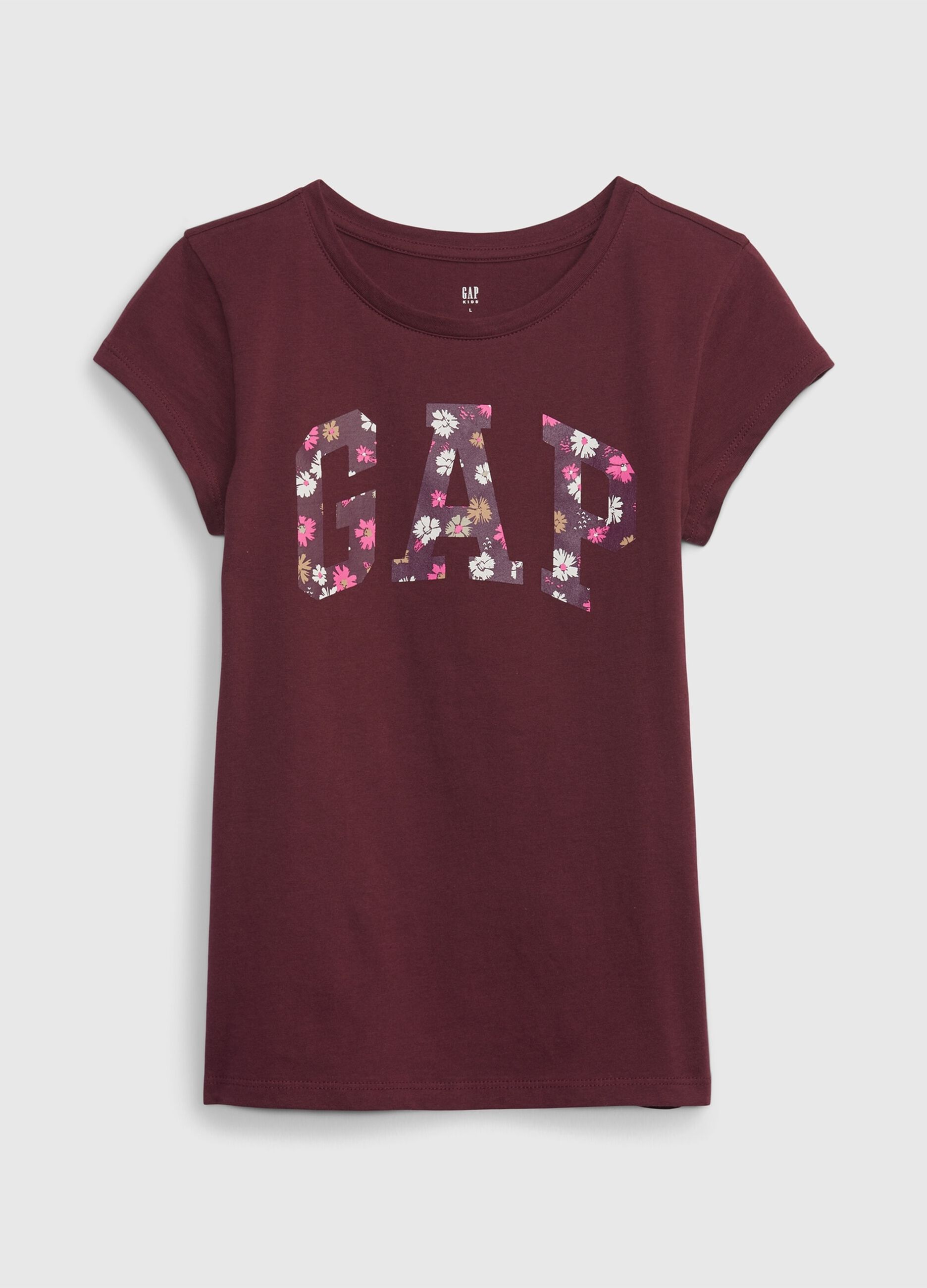 T-shirt with floral logo print