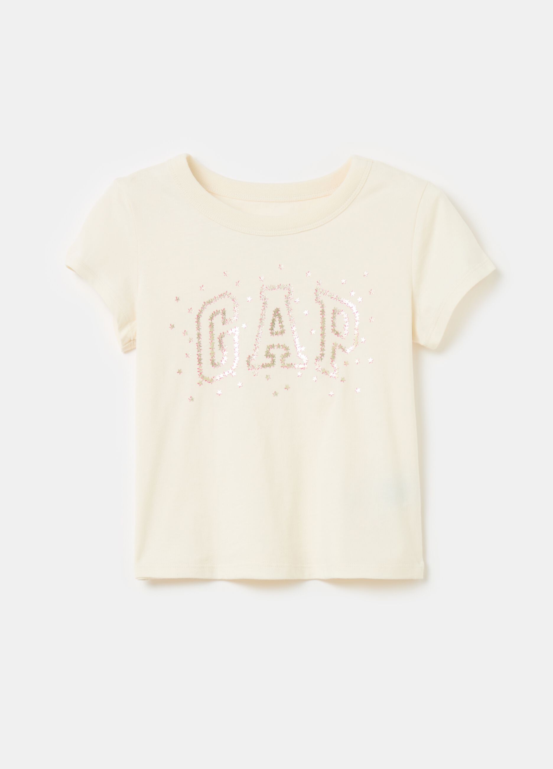 T-shirt stampa logo con stelline