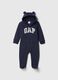 Tutina con cappuccio e logo GAP in misto cotone_0