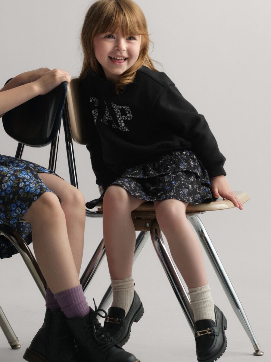 Tiered floral miniskirt Baby Girl_0