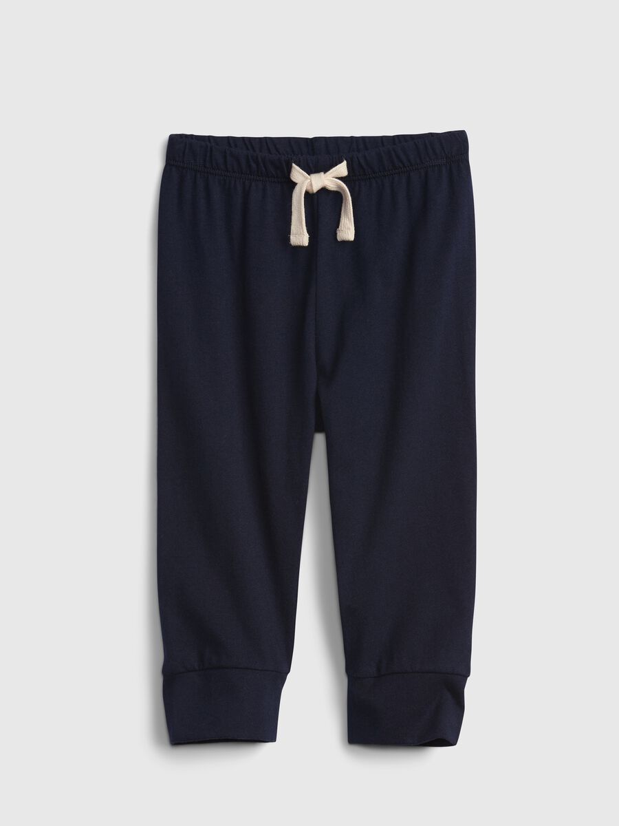 Joggers in cotton with drawstring Newborn_0