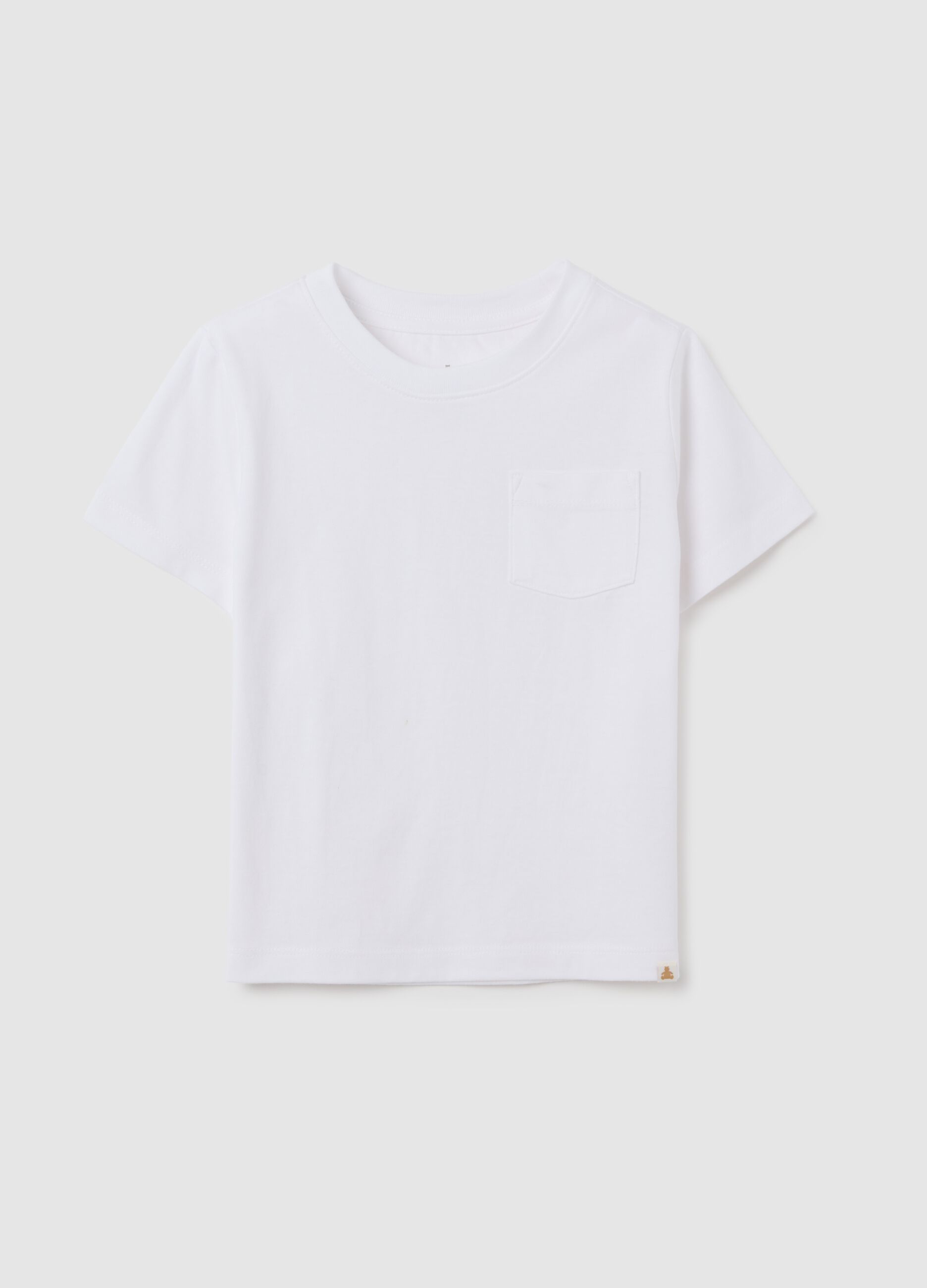 T-shirt in cotone con tasca