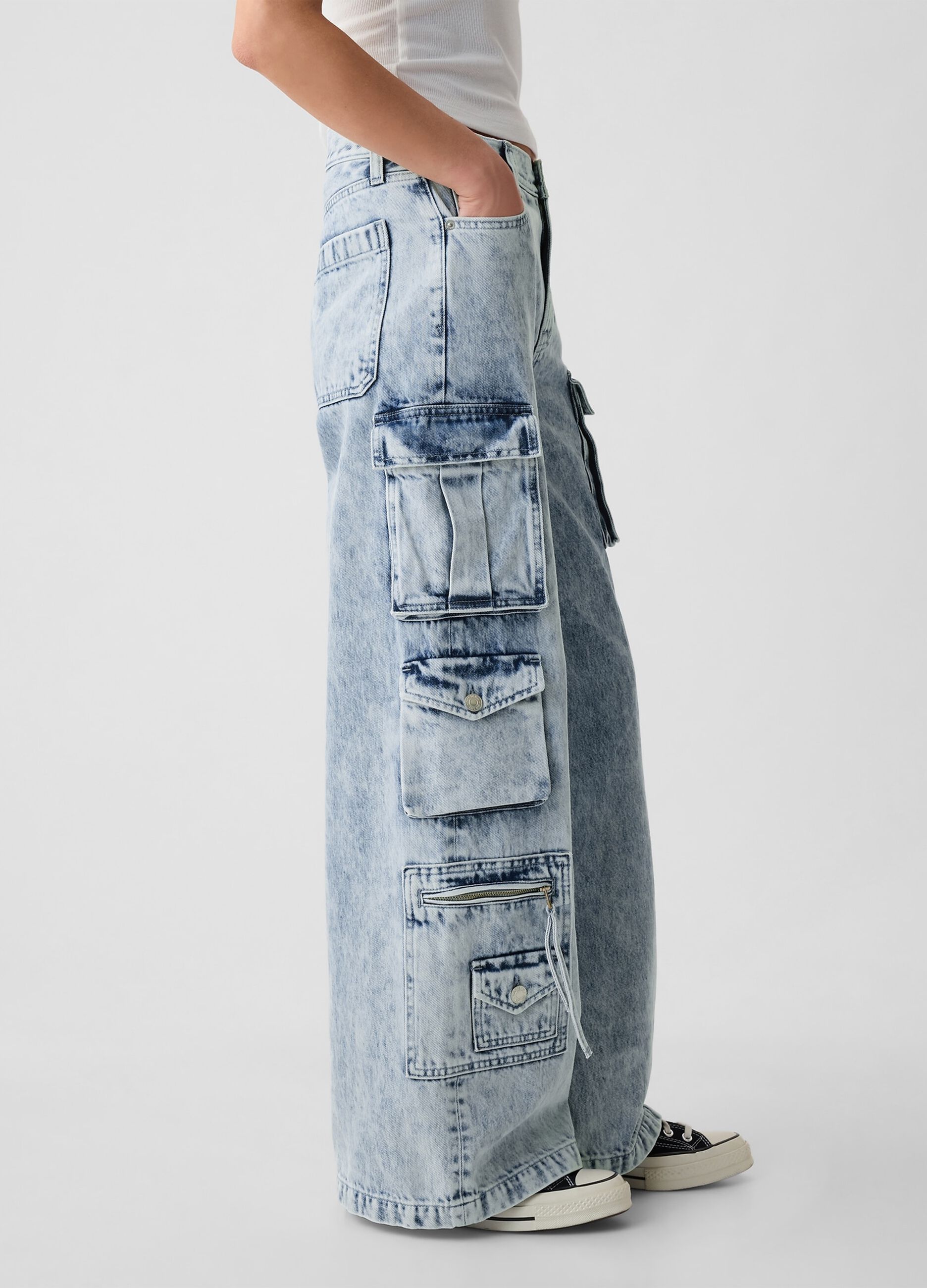 Jeans cargo baggy fit multitasche_3