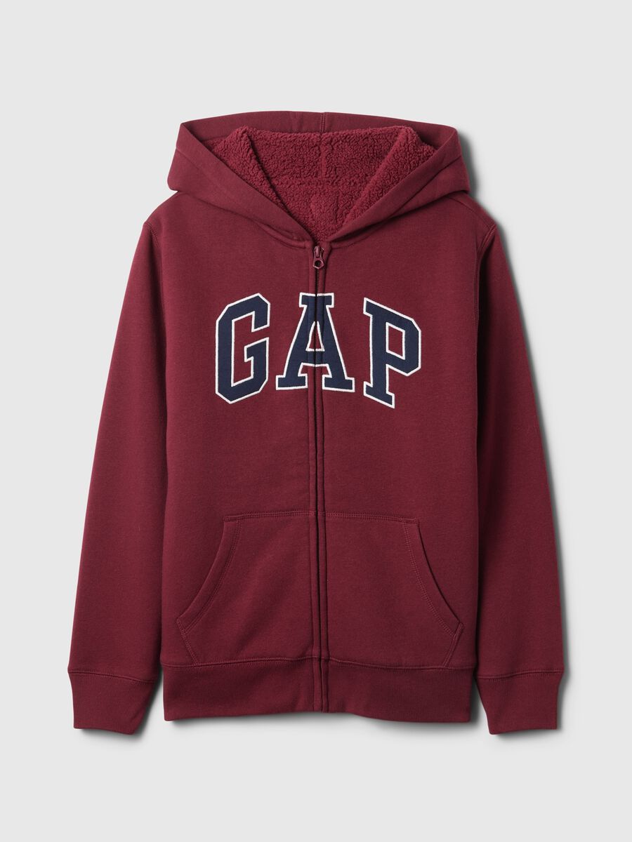 Full-zip con cappuccio interno in sherpa  Bambino_4
