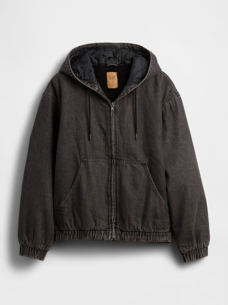 Giacca nera in cotone e Lyocell Uomo_3