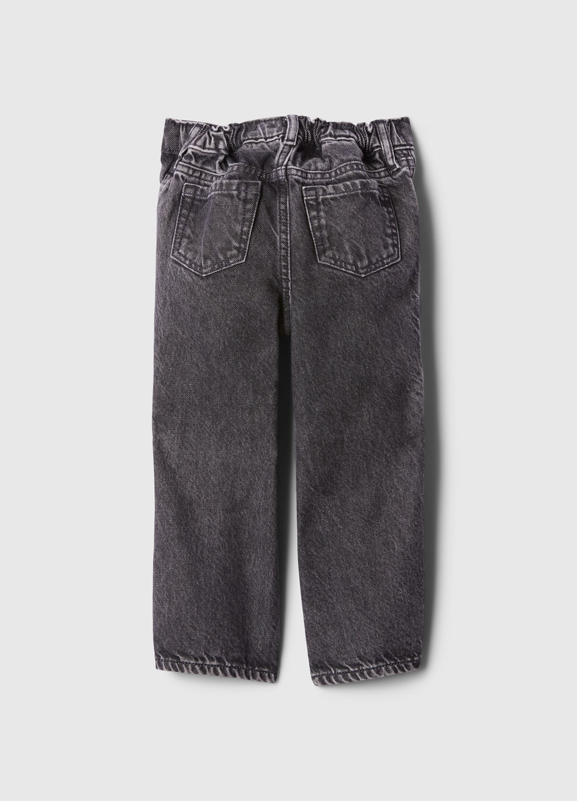 Jeans straight fit con cuori_1