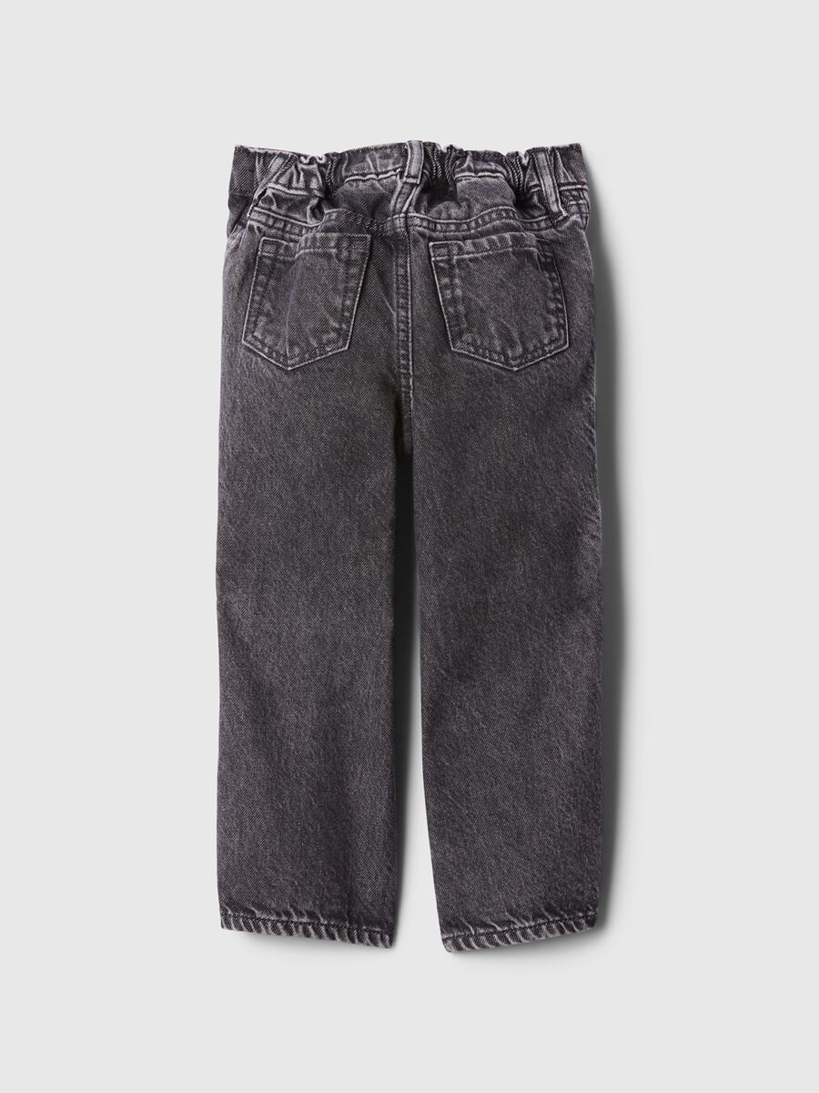 Straight-fit jeans with hearts Baby Girl_1
