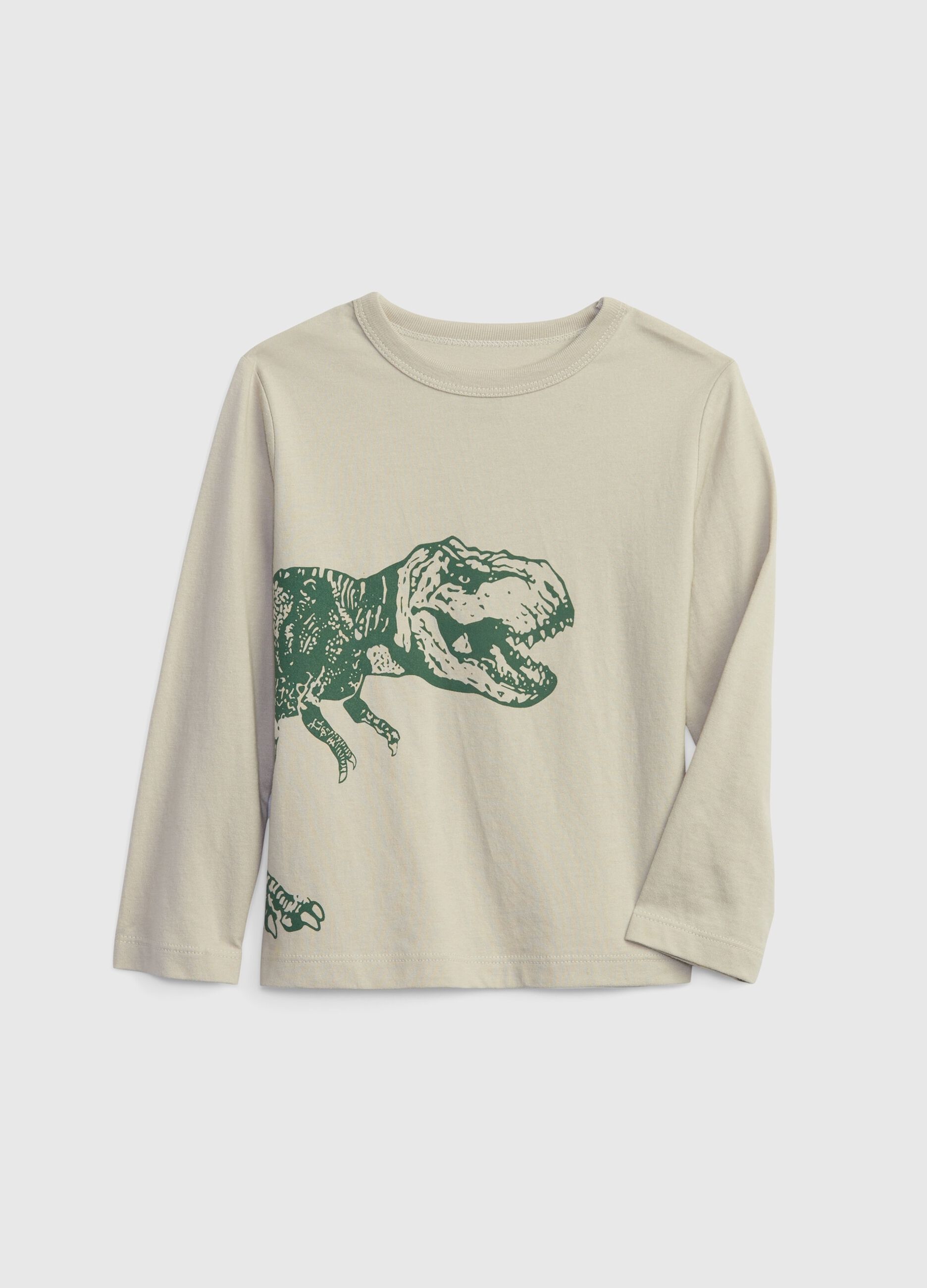 T-shirt con stampa dinosauro